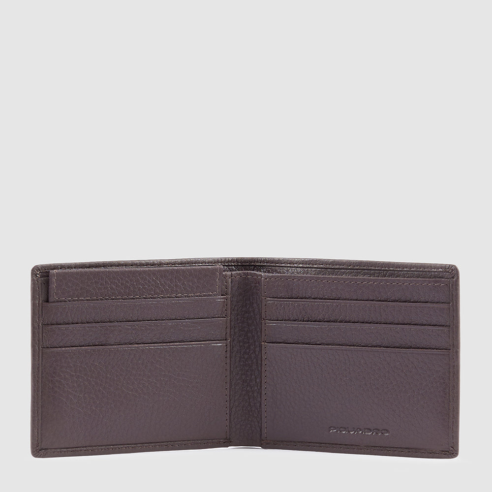 Piquadro Blue Square Herren Geldbörse Leder Schwarz RFID