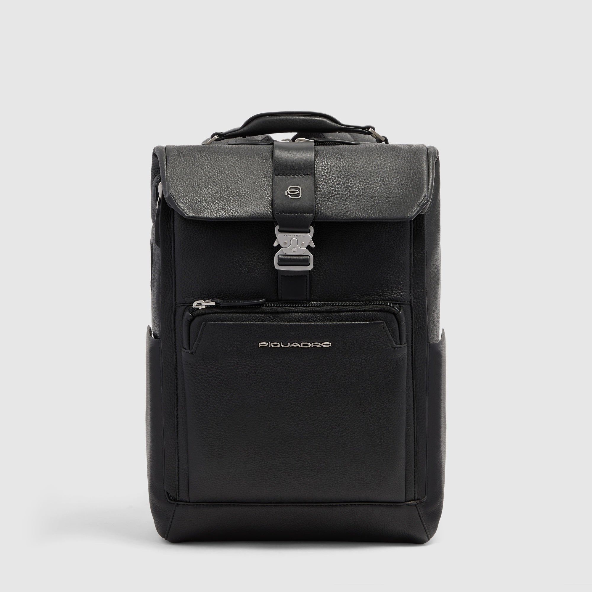 Piquadro Black Square Reiserucksack 15,6 Zoll Leder schwarz