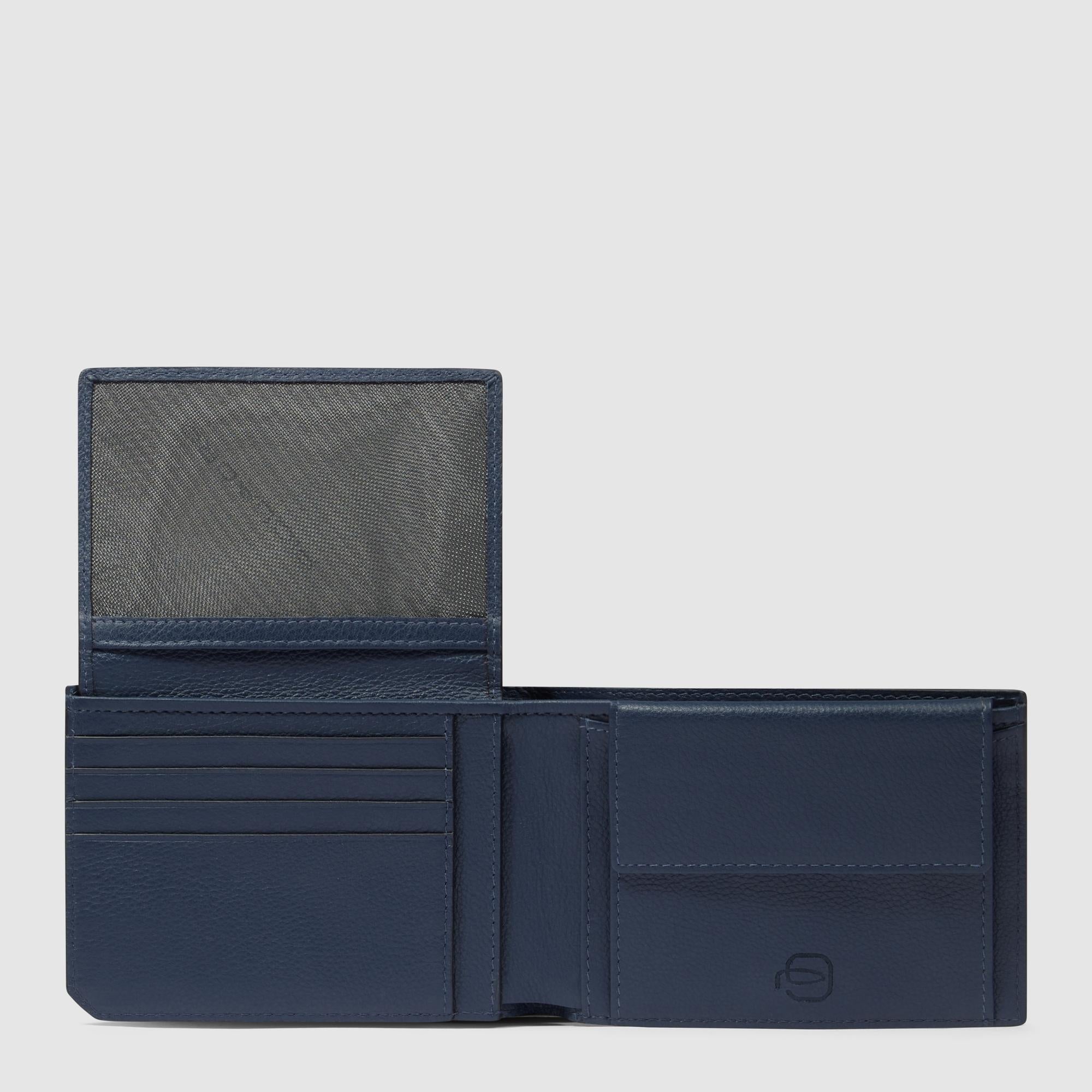 Piquadro Blue Square Geldbörse VE2 Leder Dokumentenfach RFID