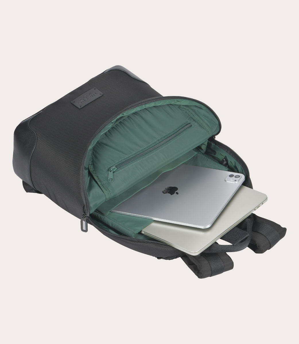Tucano Fine Rucksack 15,6 Zoll Schwarz Laptopfach Leder