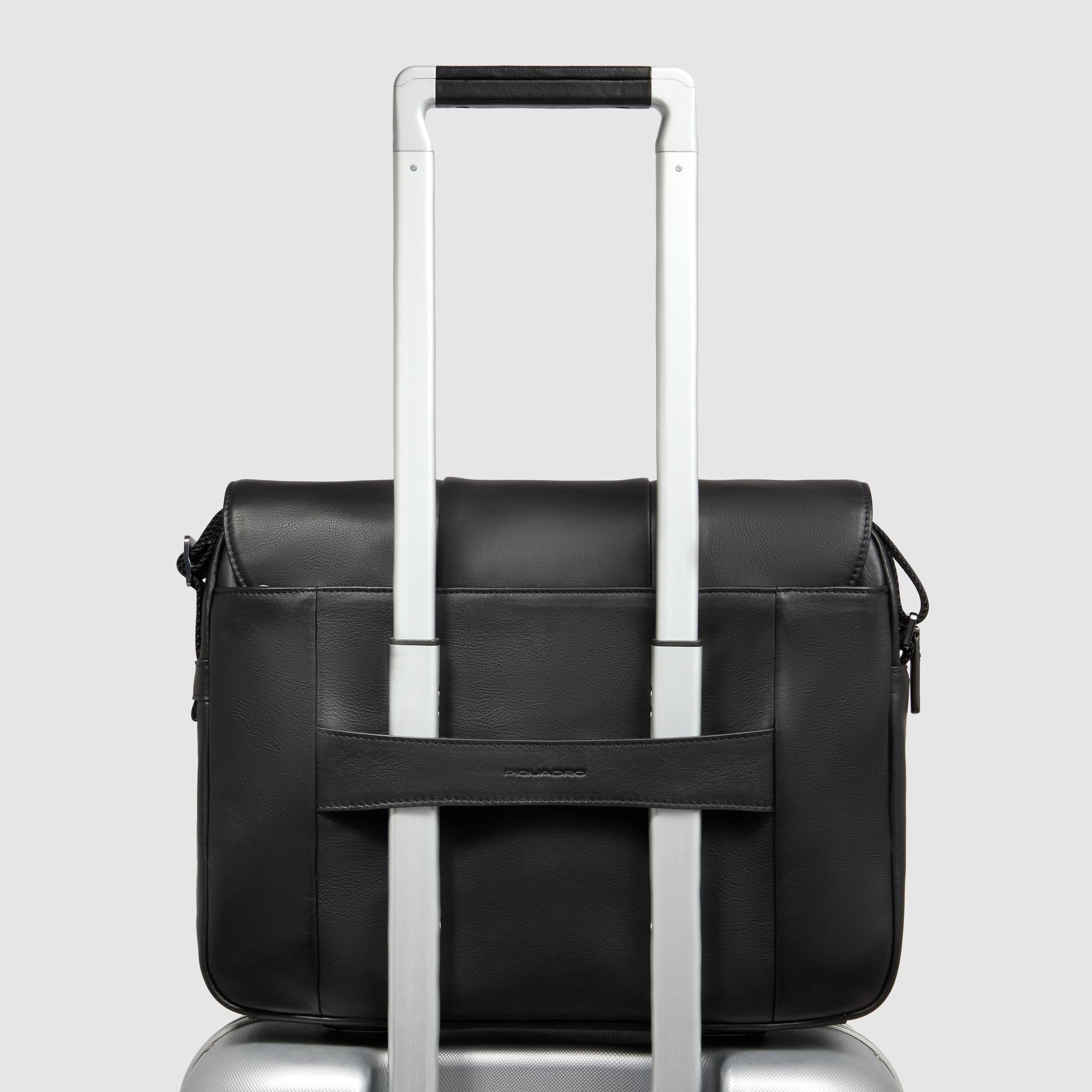 Piquadro Brief MESSENGER Umhängetasche 14 Zoll Schwarz