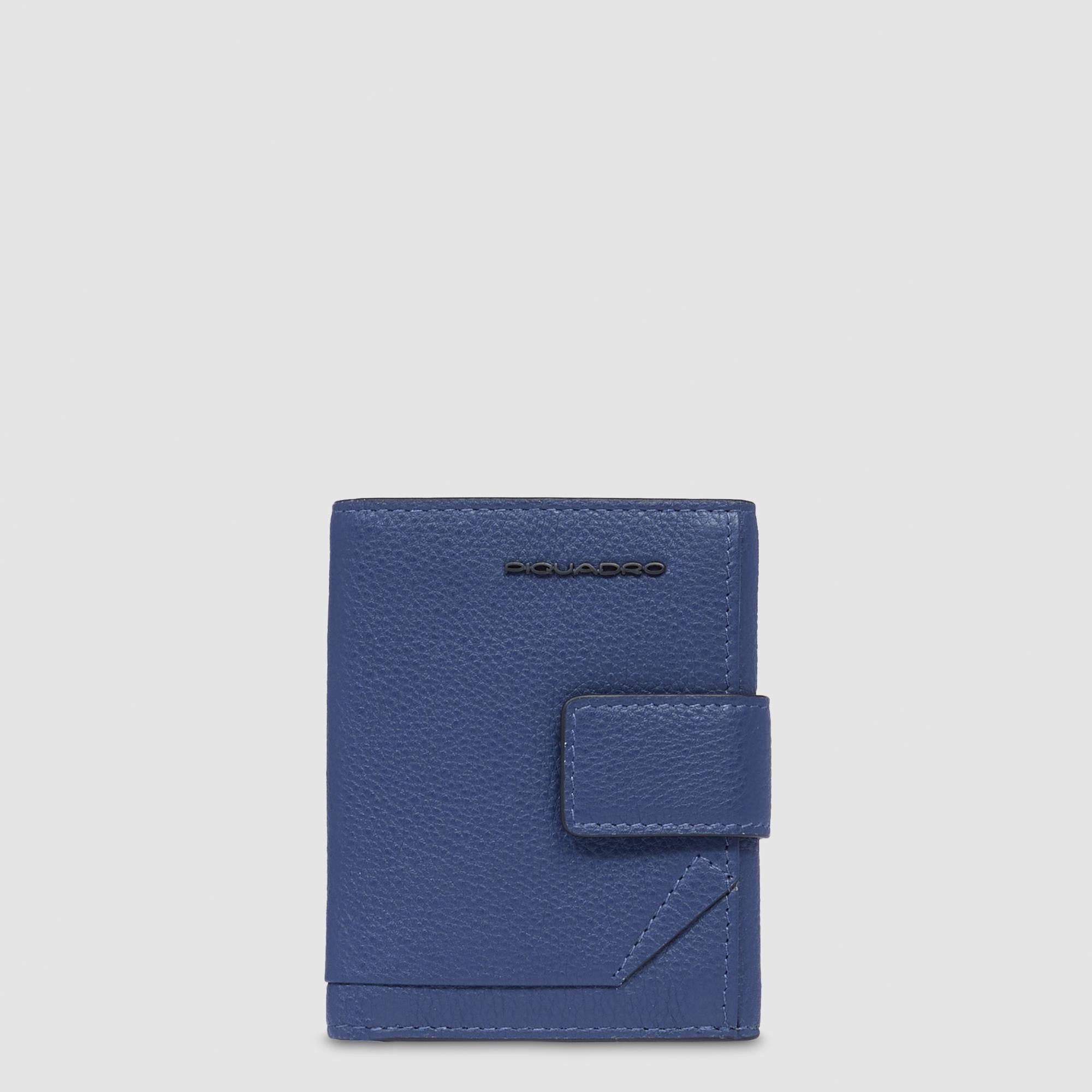 Piquadro Blue Square Geldbörse Herren Münzfach Leder