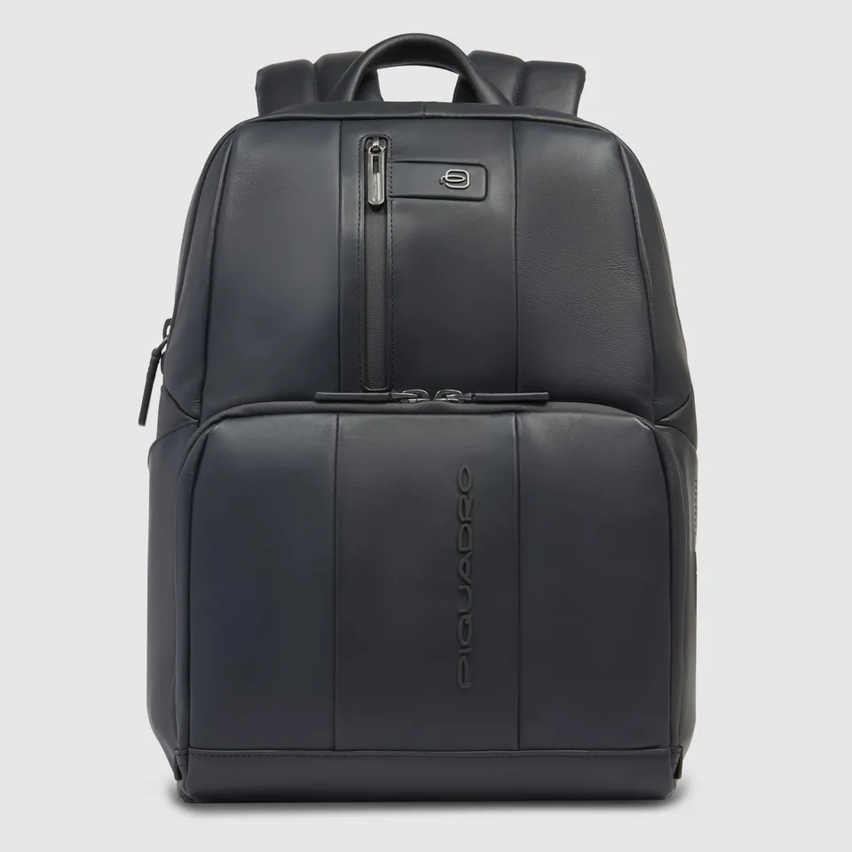 Piquadro Black Square Rucksack 14 Zoll Schwarz Klein