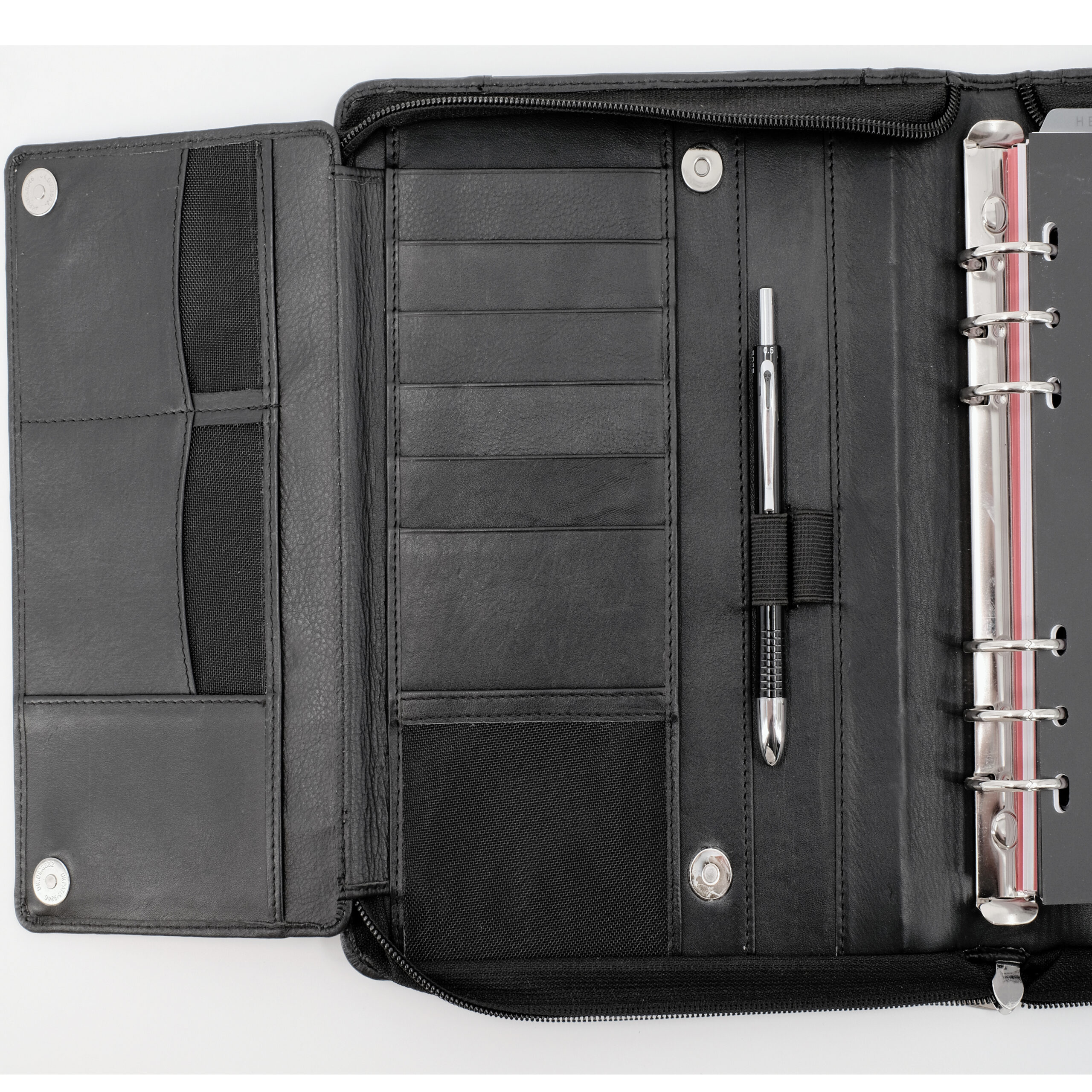 Lightpak Manager-Planer A5 Nappaleder schwarz mit Kalender