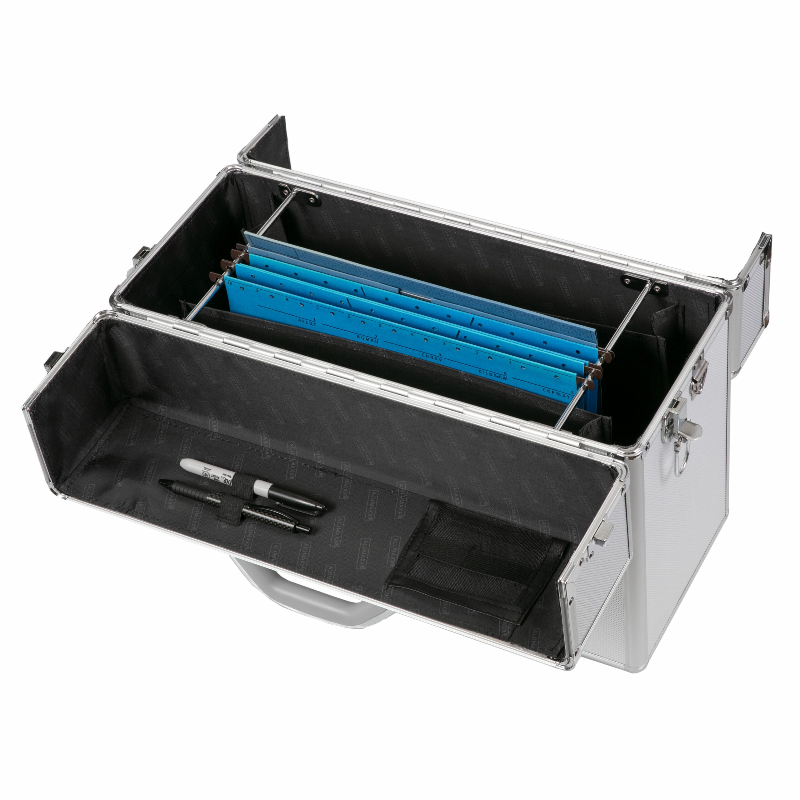 Alumaxx Pilotenkoffer ALPHA Aluminium Silber Zahlenschloss