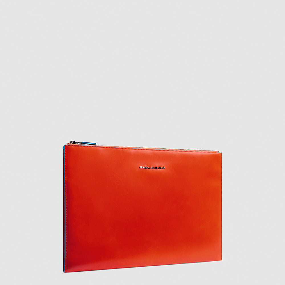Piquadro Black Square Pochette iPad Pro 13 blau Leder