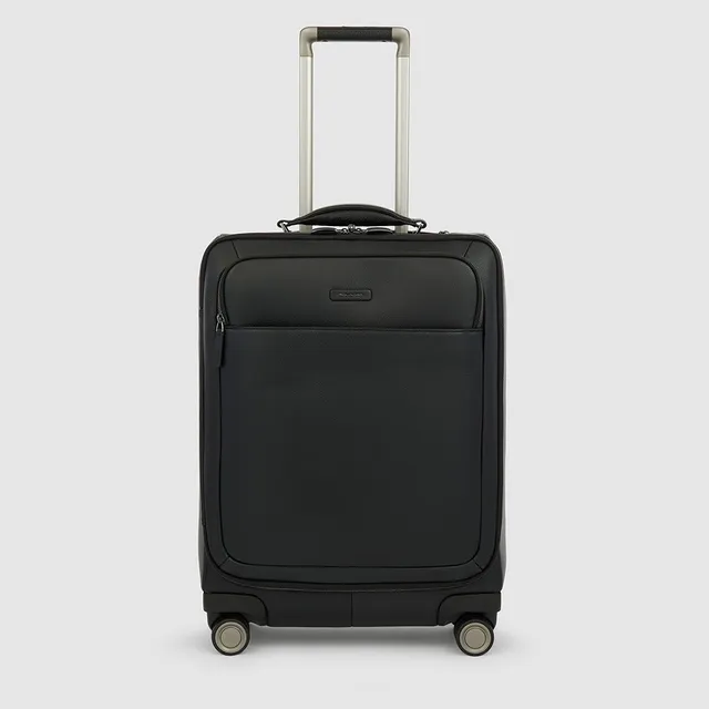 Piquadro PQ-Light Trolley 15,6 Zoll schwarz Laptopfach