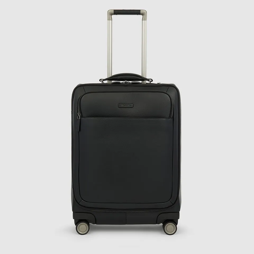Piquadro PQ-Light Trolley 15,6 Zoll schwarz Laptopfach