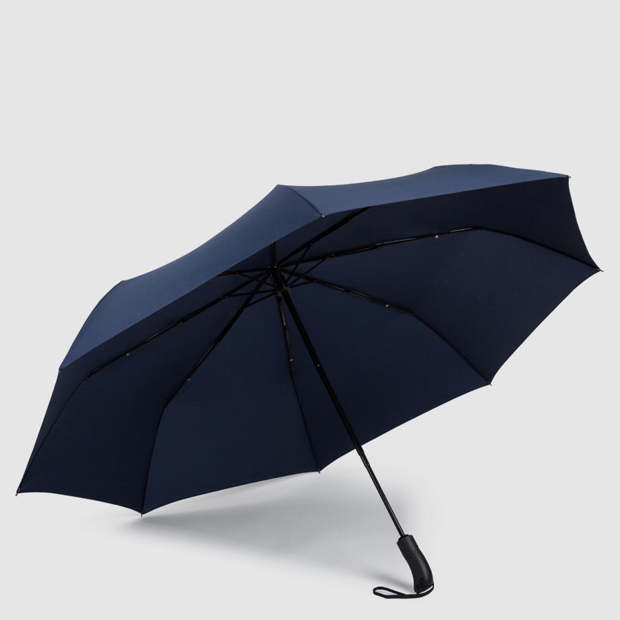 Piquadro Corner 2.0 Regenschirm automatisch schwarz winddicht