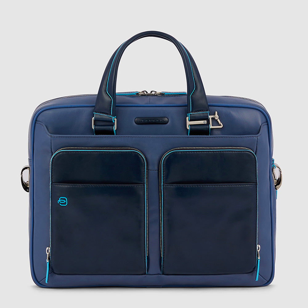Piquadro Modus Aktentasche 15 Zoll Blau Personalisierbar