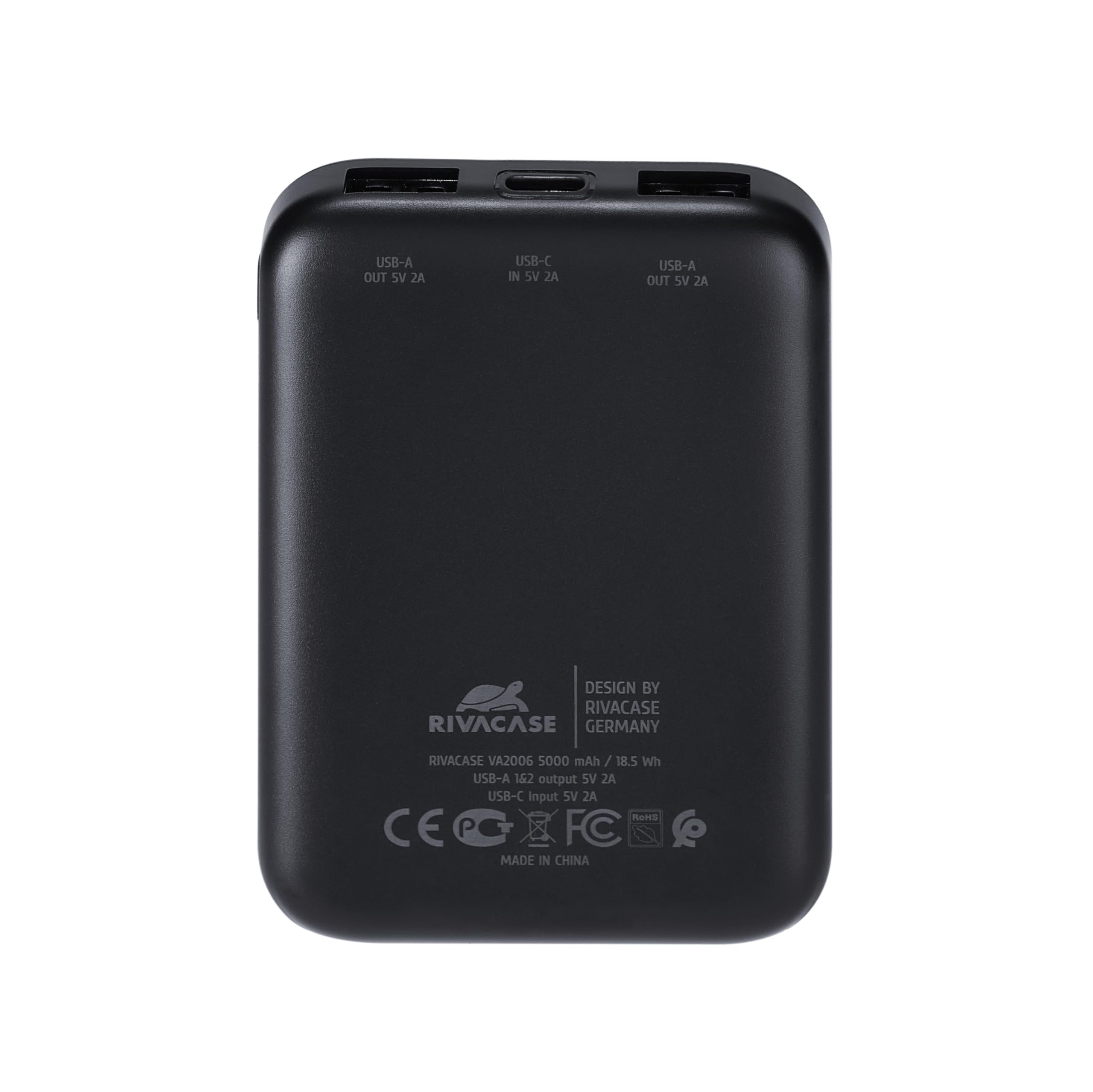RIVACASE Essential VA2006 Powerbank 5000 mAh Schwarz