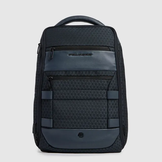 Piquadro Corner 2.0 Reiserucksack modular blau 15,6 Zoll Stoff