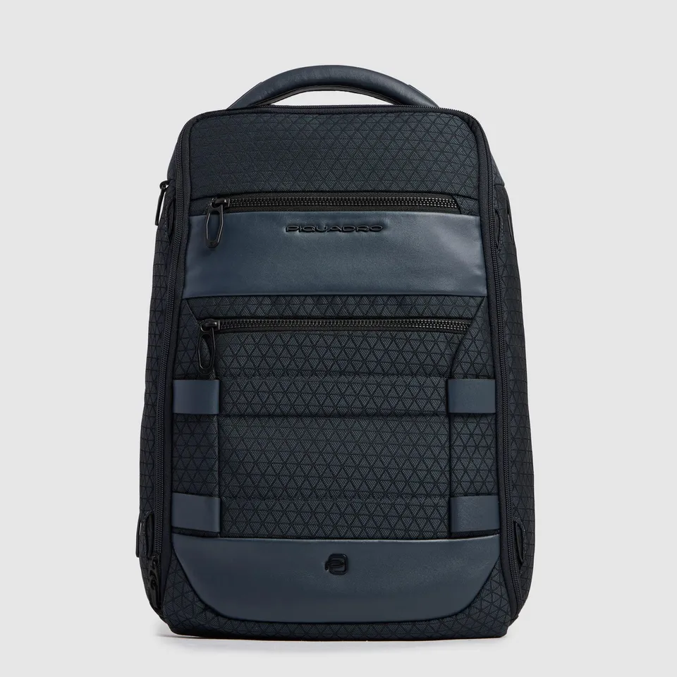 Piquadro Corner 2.0 Reiserucksack modular blau 15,6 Zoll Stoff