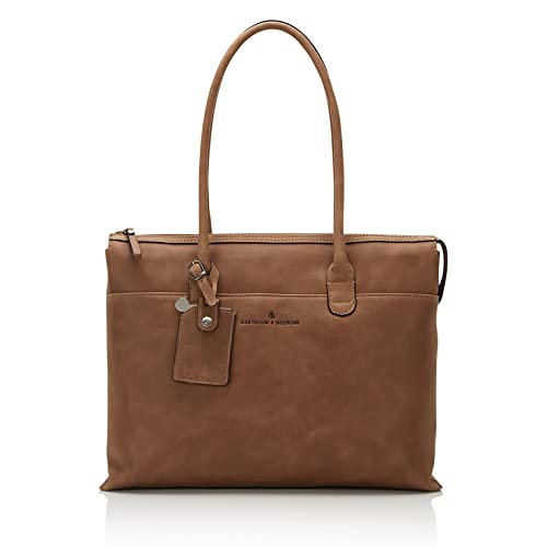 Castelijn & Beerens Firenze 729761 Laptoptasche 15,6" Cognac Leder RFID