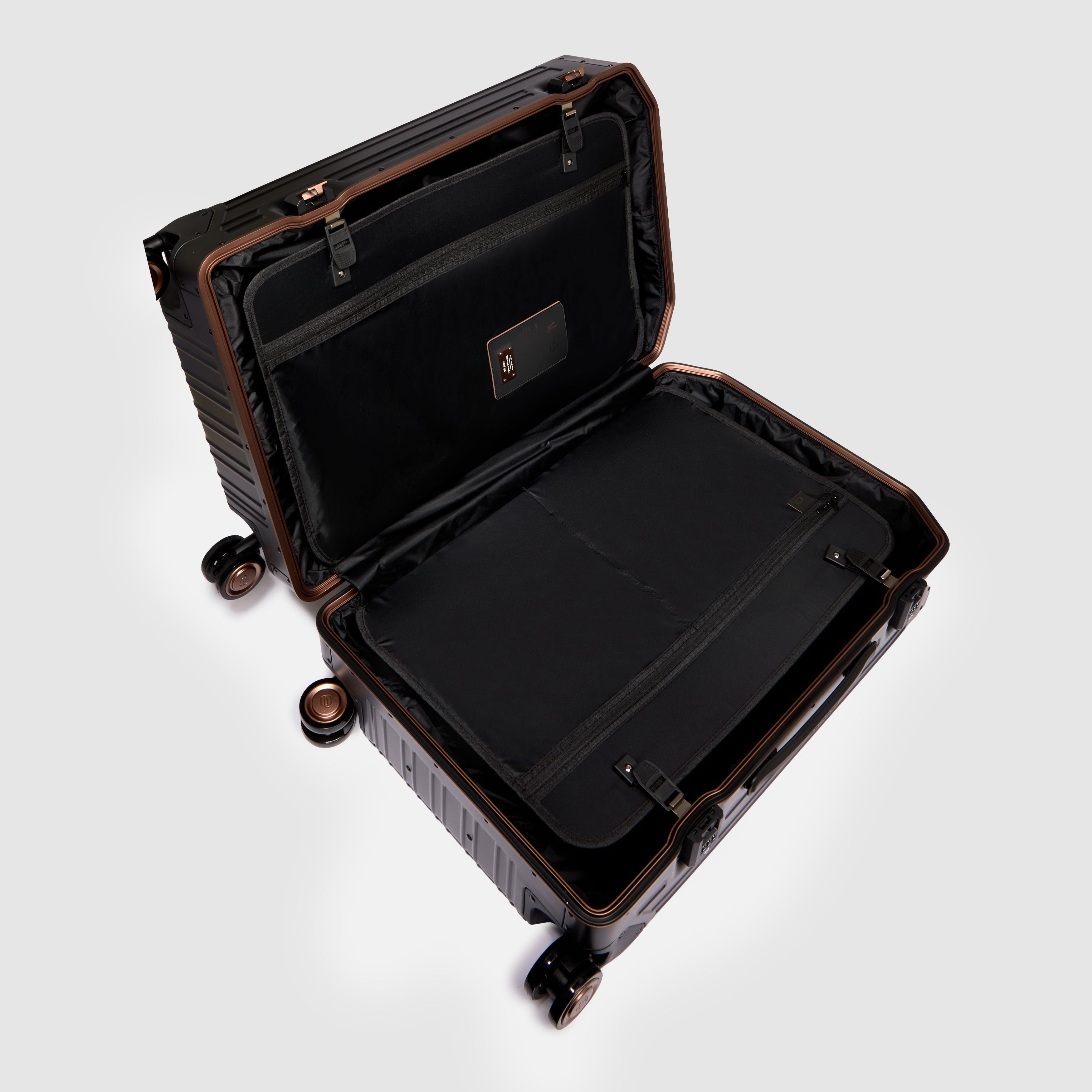 Piquadro PQLM Maserati Trolley Aluminium schwarz 4 Rollen
