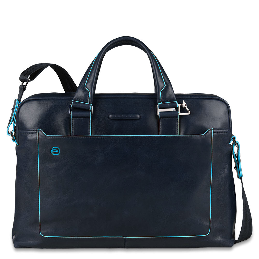 Piquadro Modus Laptoptasche 14 Zoll Schwarz Leder