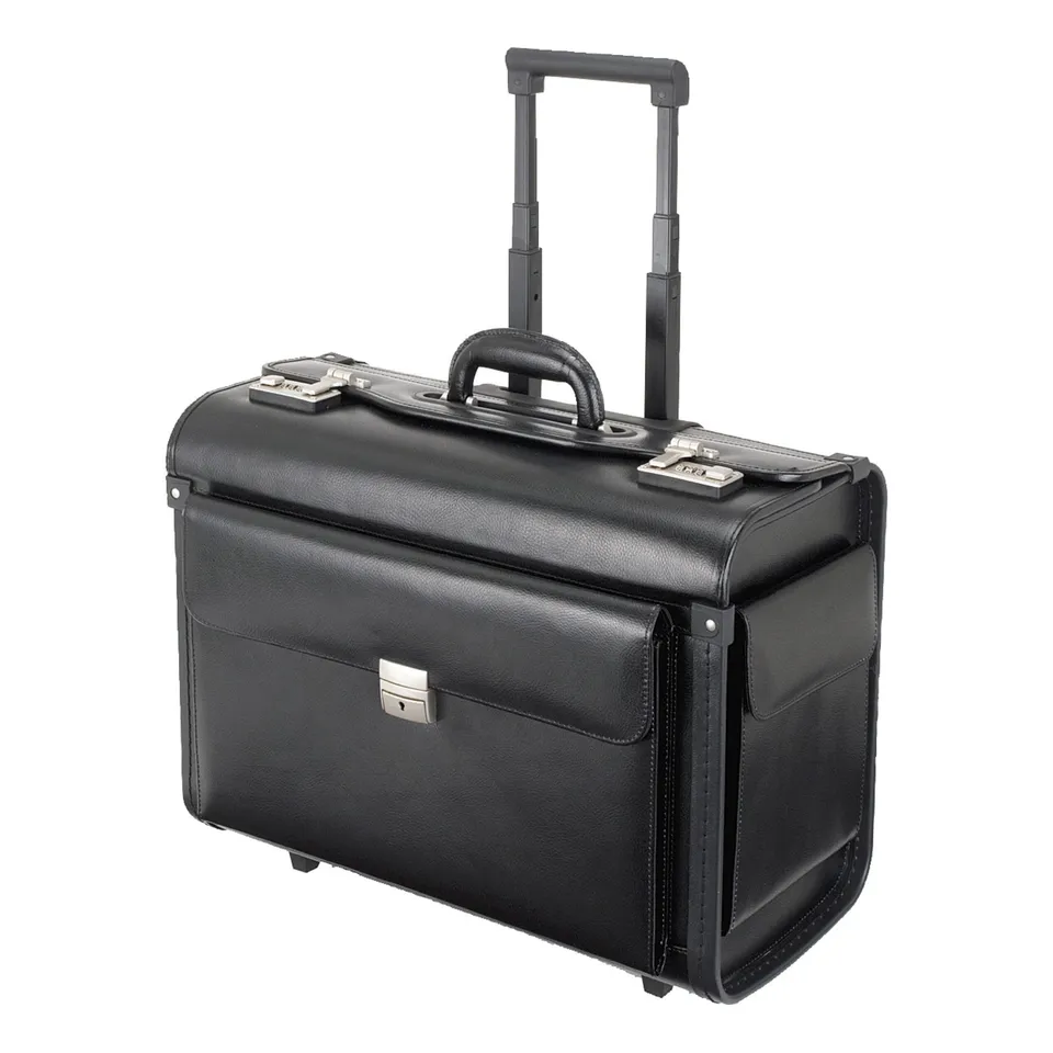 Alassio Silvana Pilotenkoffer Trolley schwarz 17 Zoll