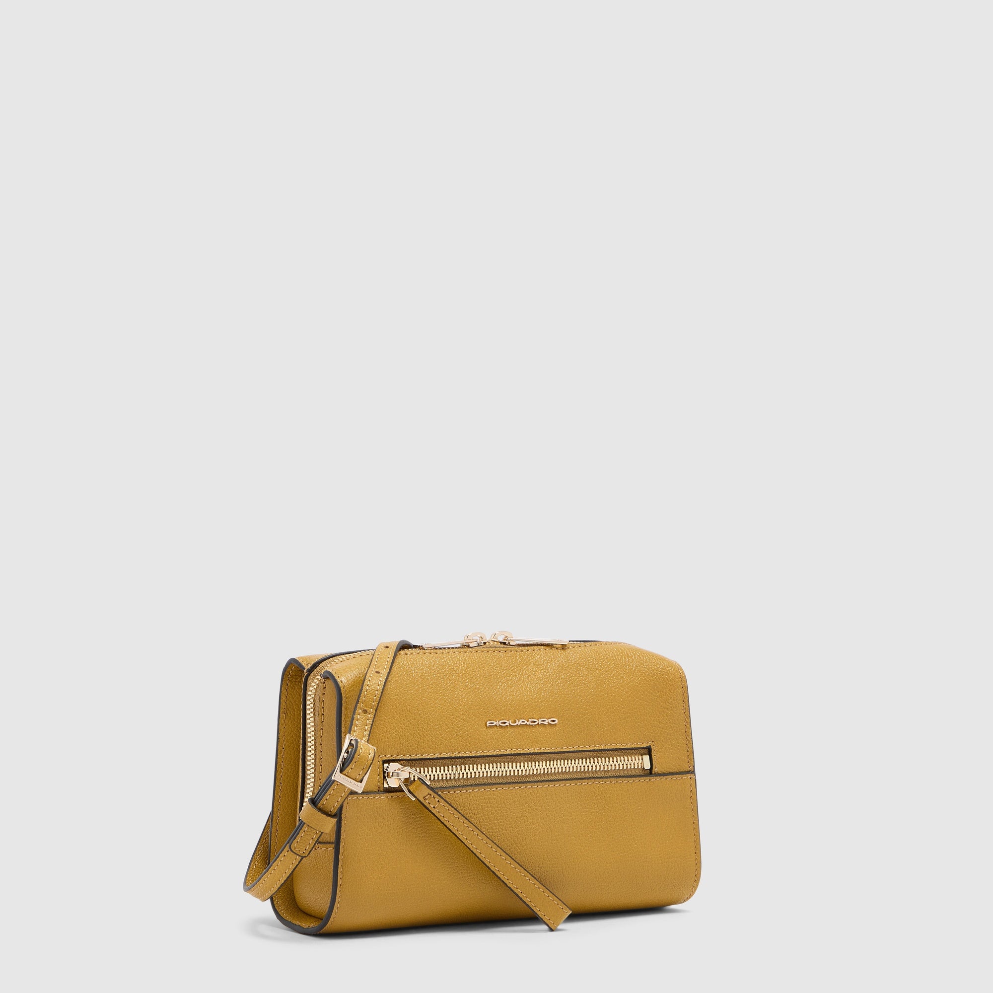 Piquadro Circle Pochette Damen Leder Handytasche Grau