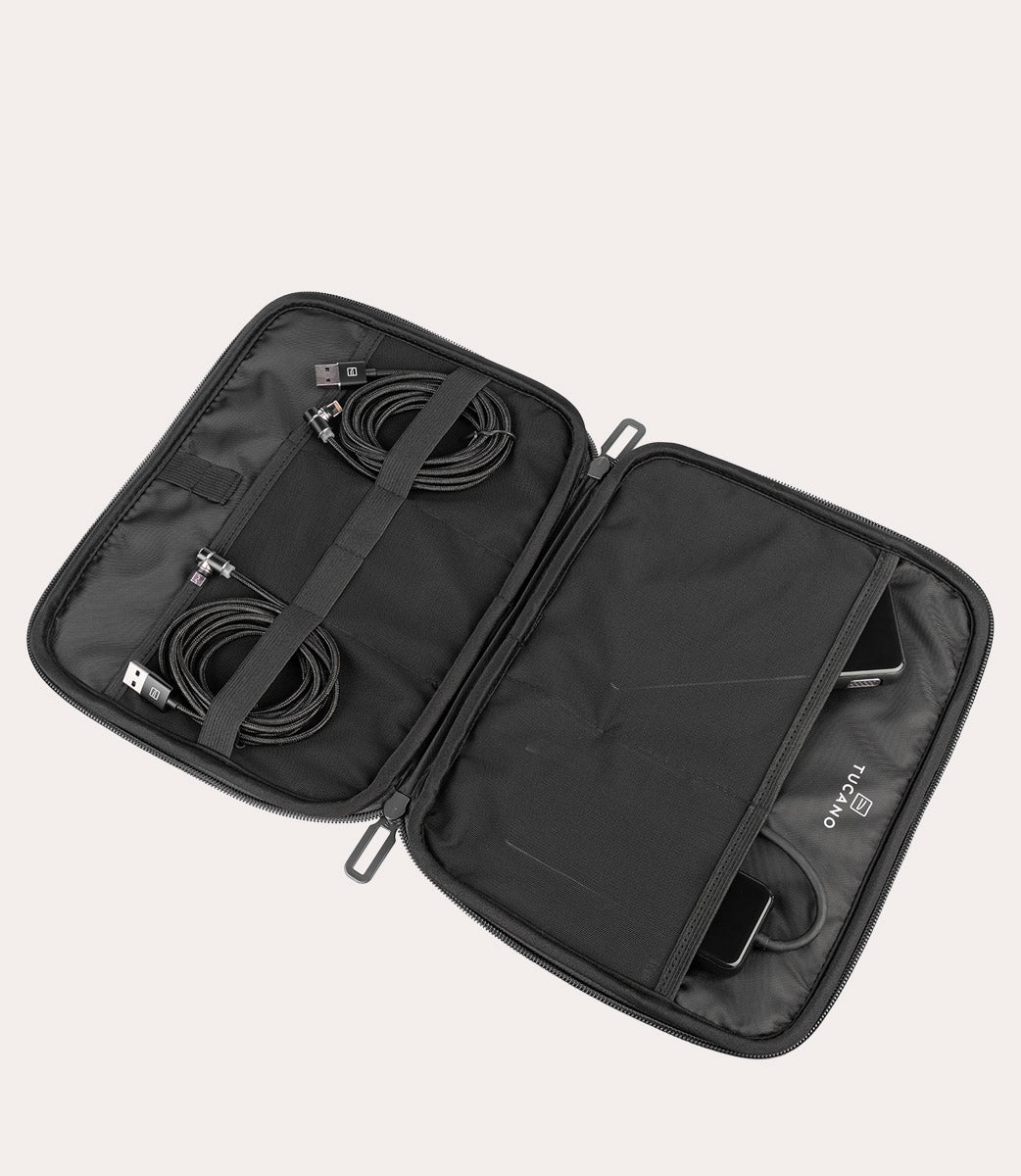 Tucano Melange Organizer Kabeltasche Blau recycelt