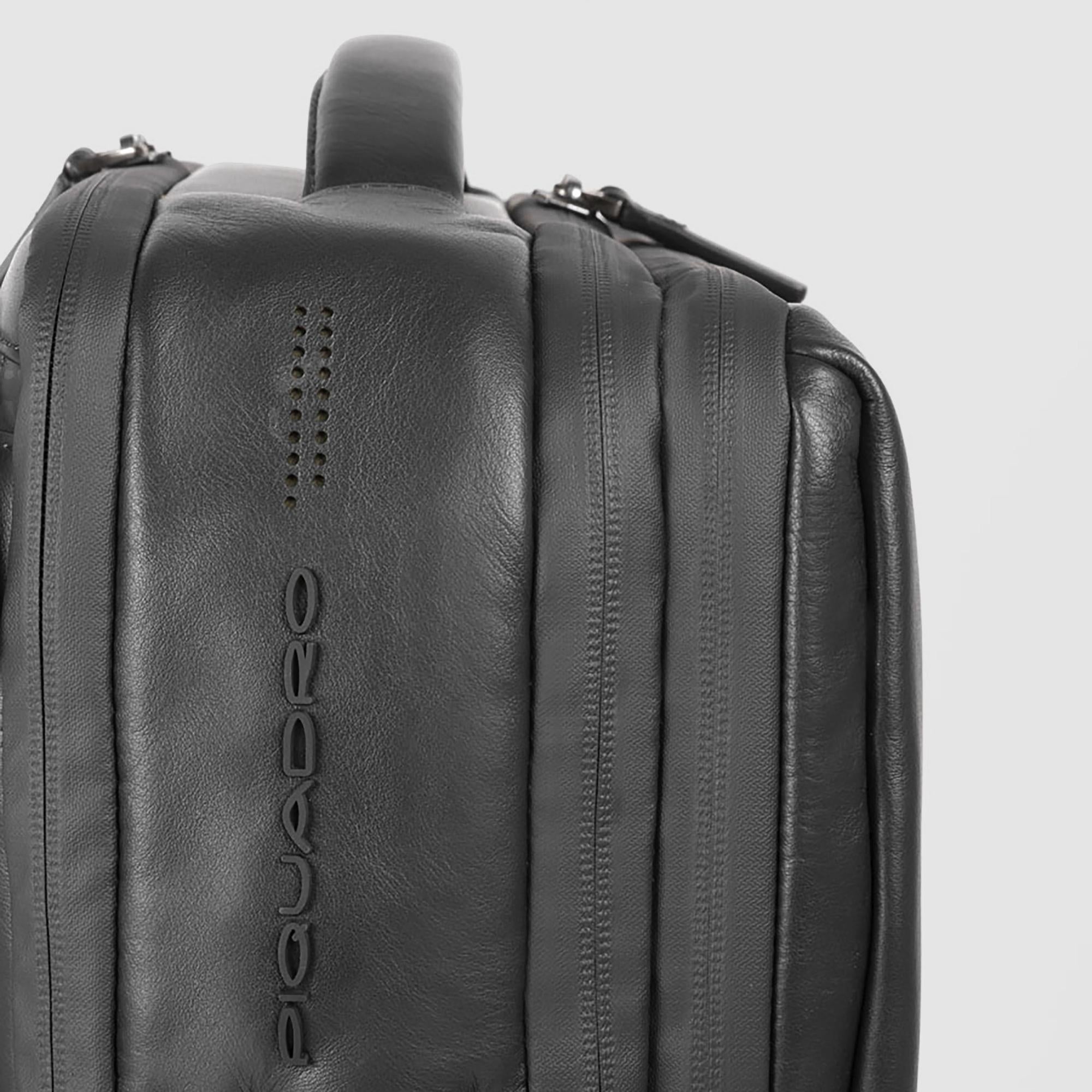 Piquadro Urban Herren Rucksack 17,3 Zoll Schwarz Laptop