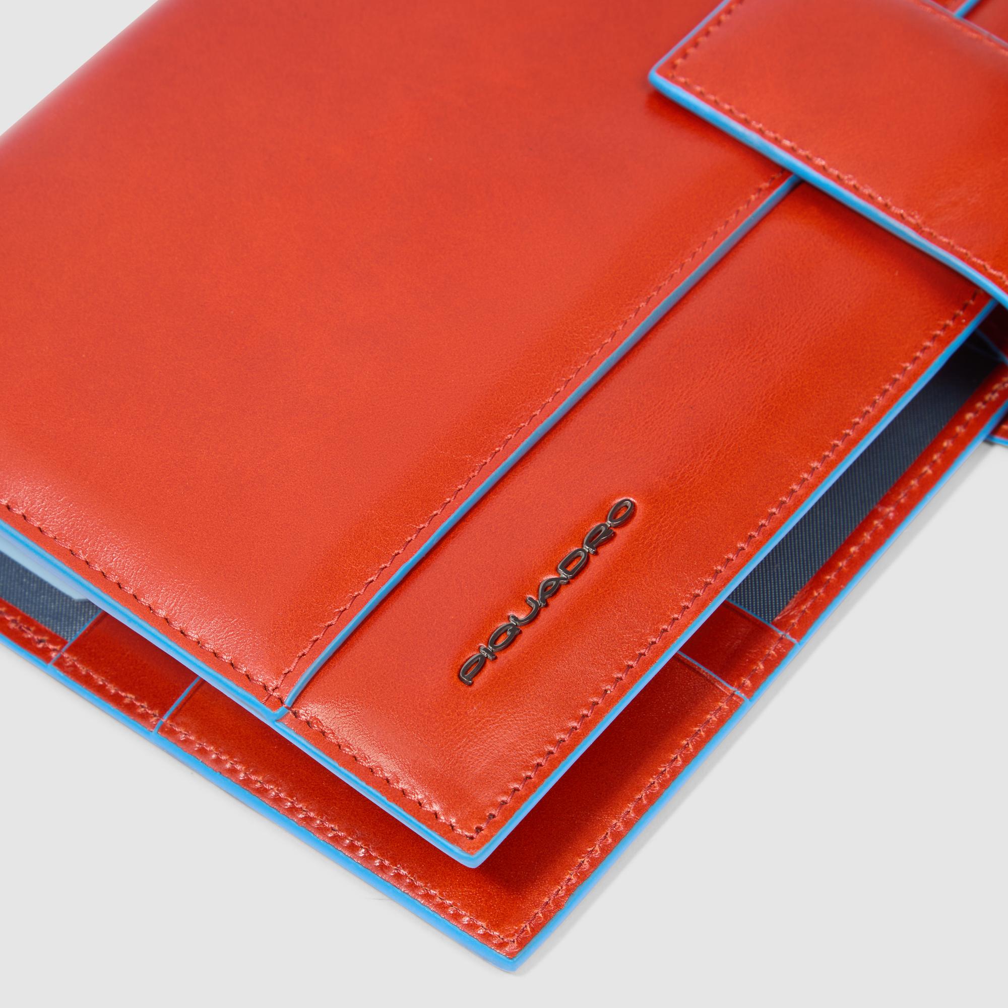 Piquadro Blue Square Organizer Leder Agenda mit Stifthalter