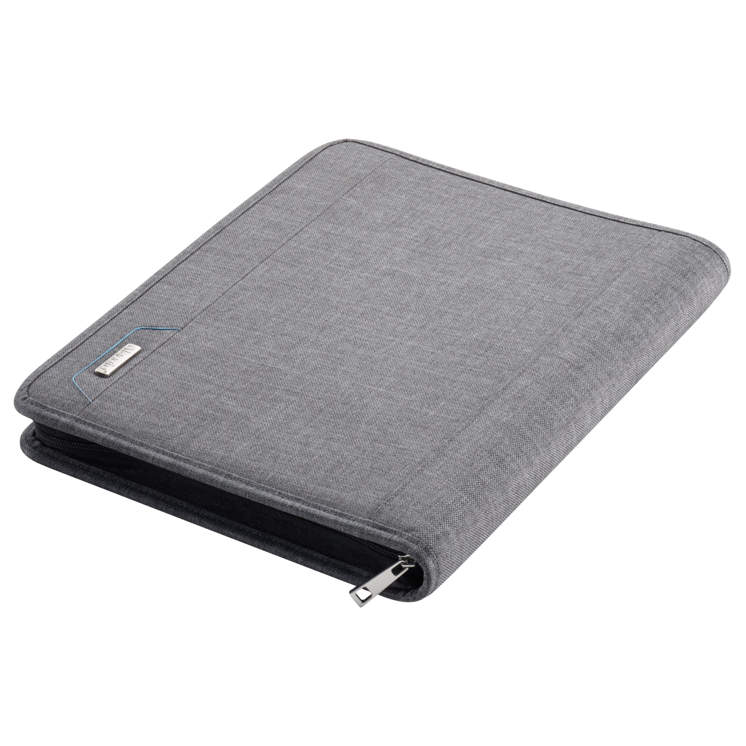 Lightpak Lazio Orgamappe A4 Schreibmappe Grau Polyester Ringmechanik