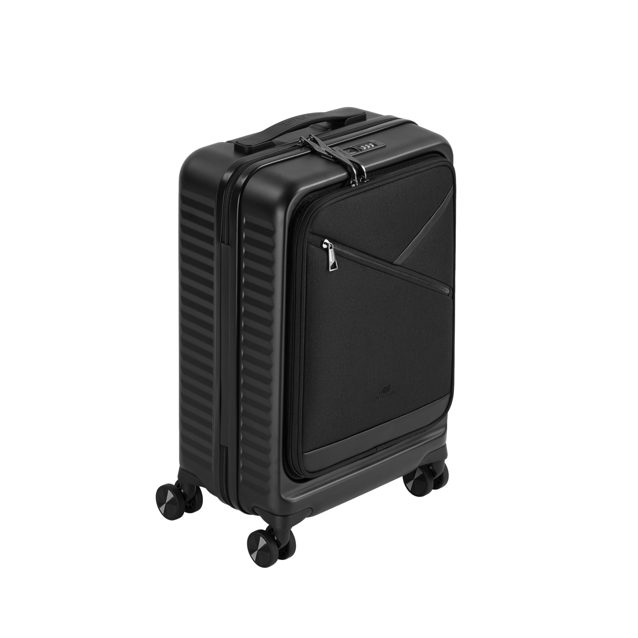 RIVACASE Malpensa 28 L Koffer Schwarz mit Laptopfach 15,6 Zoll
