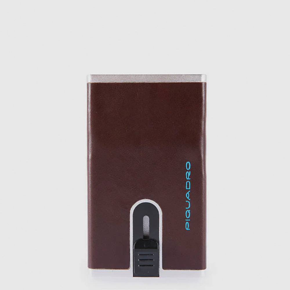 Piquadro Black Square Kartenetui Slider Braun RFID