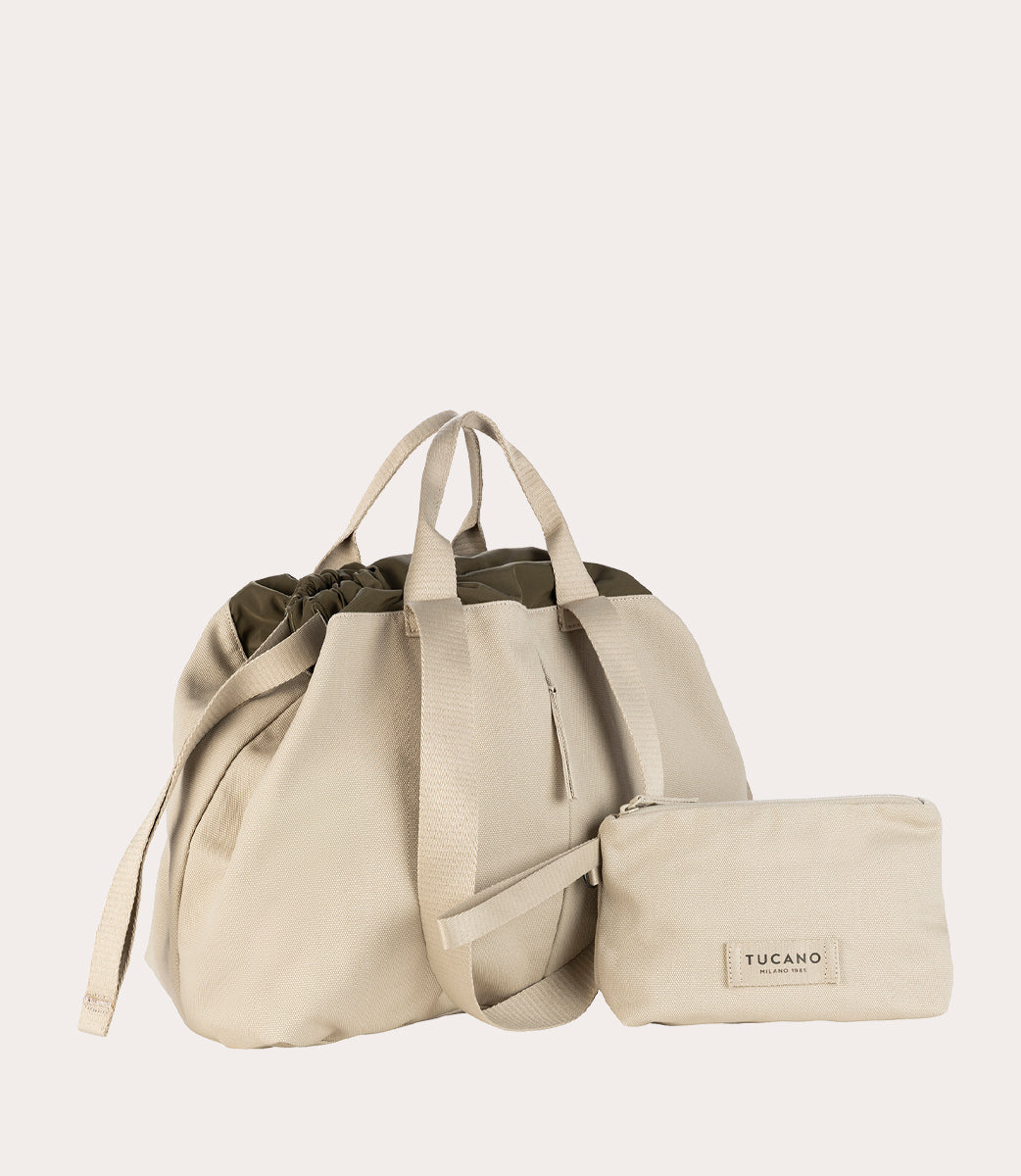 Tucano Carry Shopper Medium Tasche 21L Beige Canvas