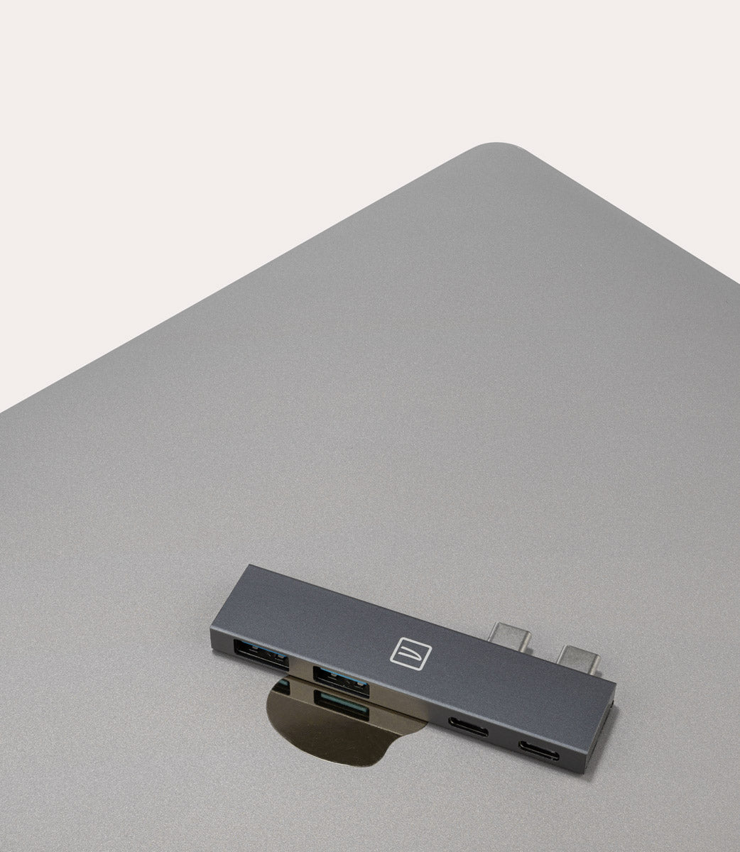 Tucano 4-in-1 Type-C Hub Grau USB 100W PD