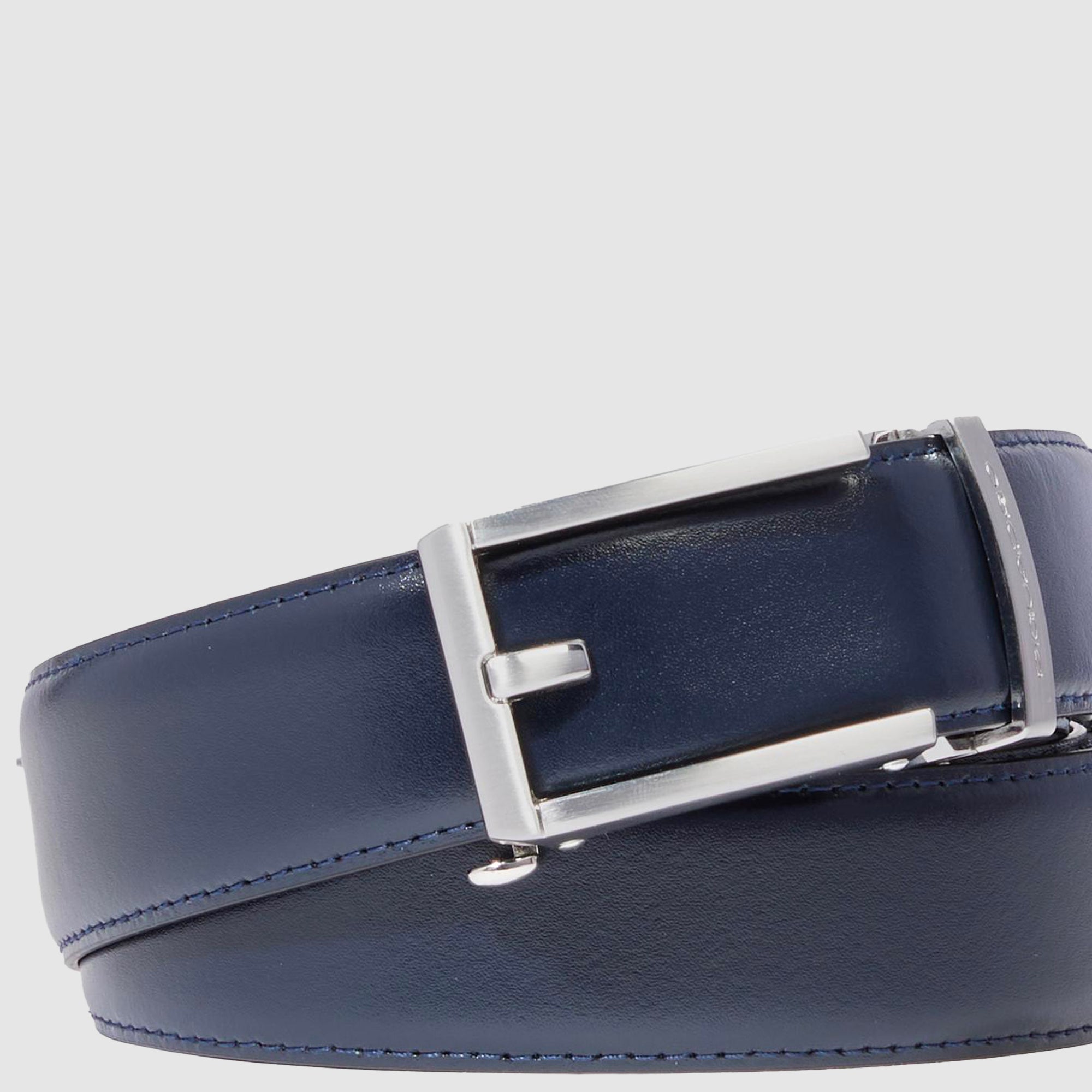 Piquadro Blue Square Gürtel Herren Leder Schwarz o. Löcher
