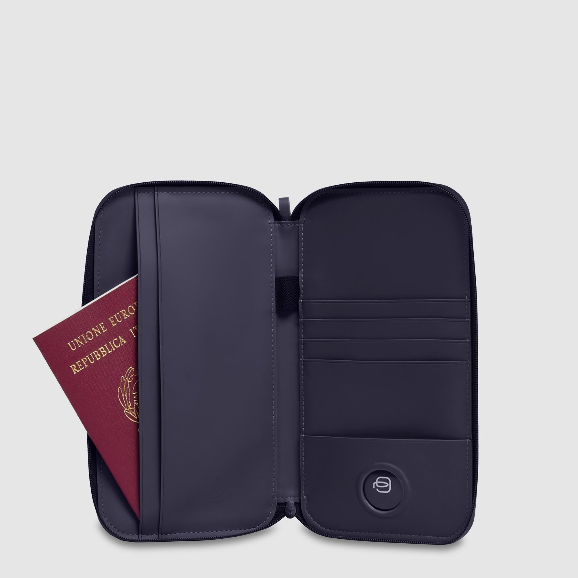 Piquadro Blue Square Reisepasshülle Leder grün RFID