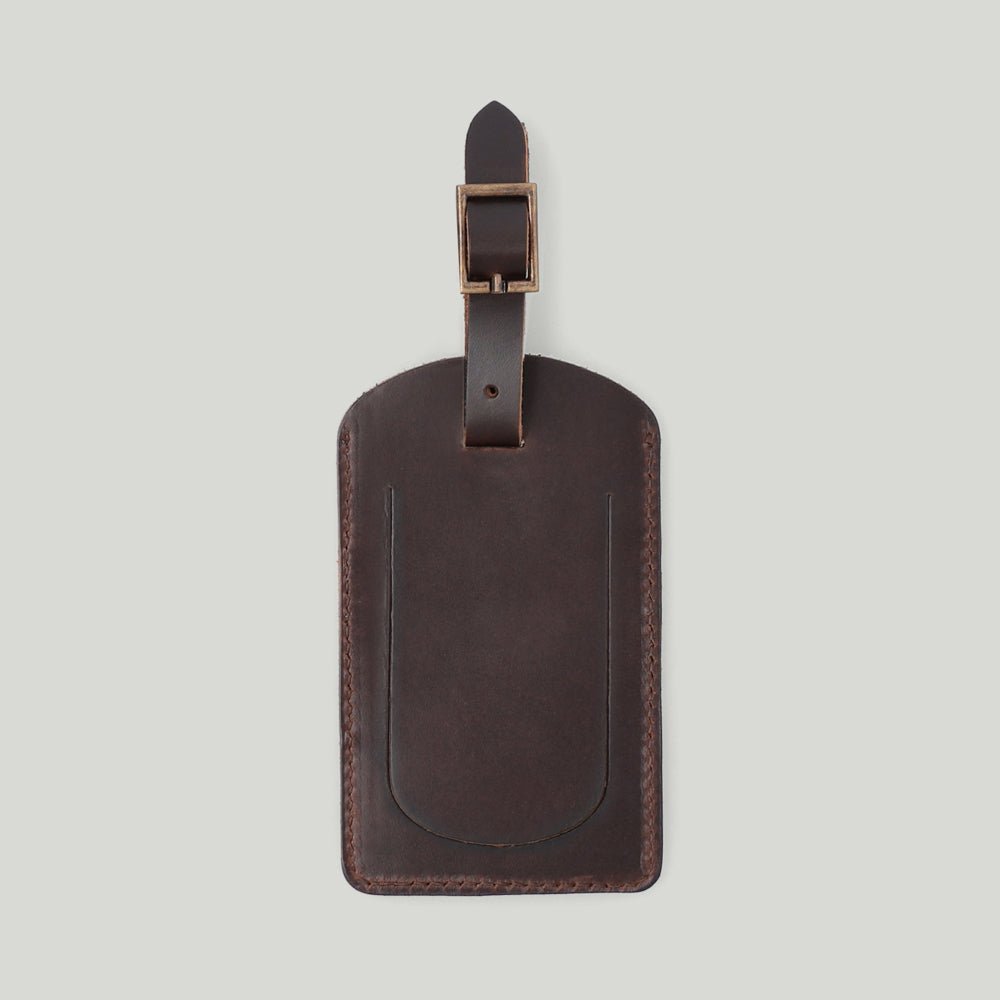 Buckle & Seam Safar Kofferanhänger Leder mit Kartenfach