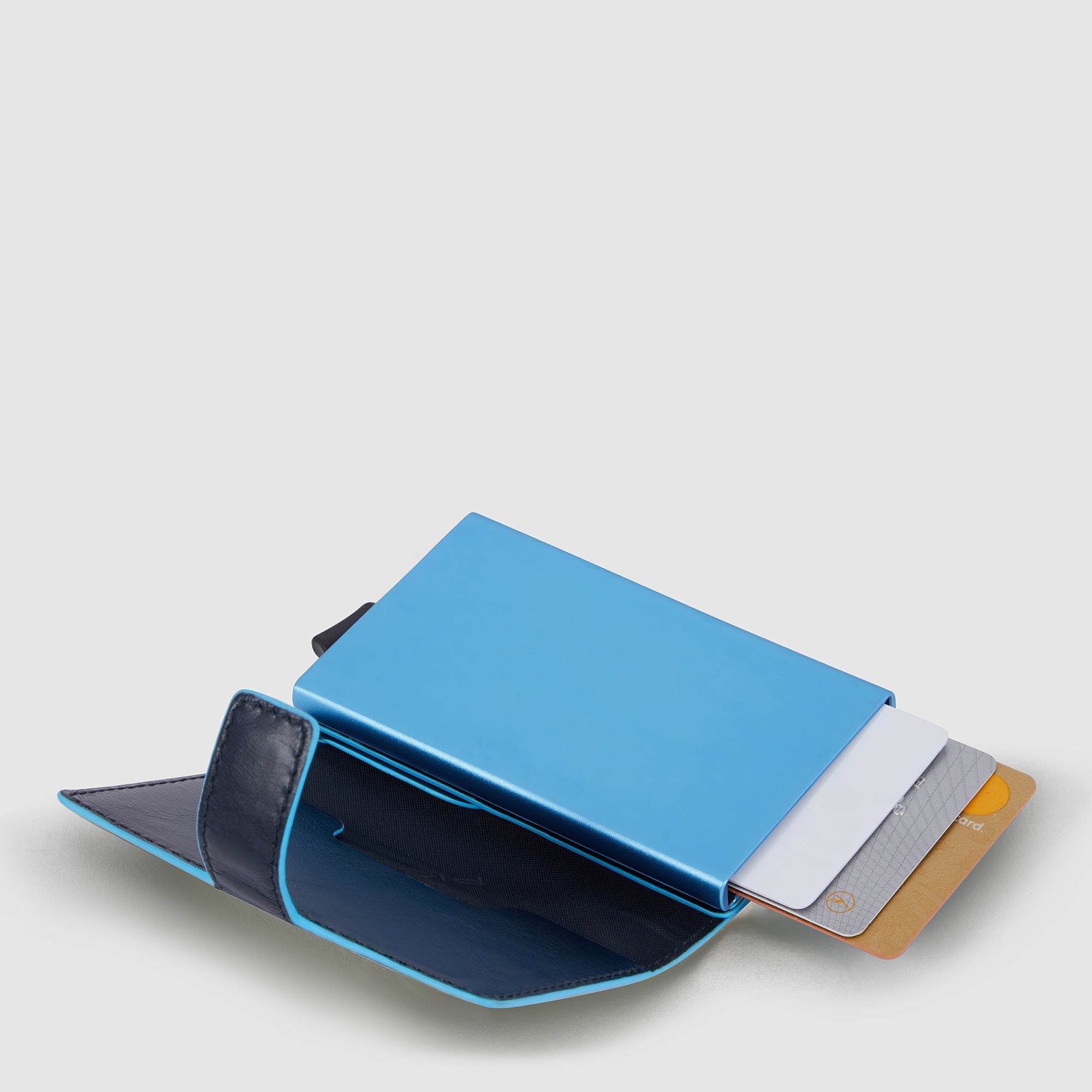 Piquadro Blue Square Geldbörse Herren Leder RFID schwarz