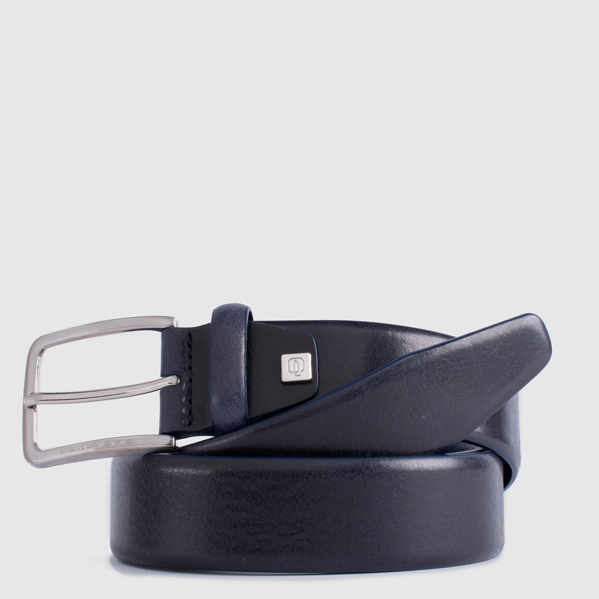Piquadro Blue Square Gürtel Leder Schwarz Dornschließe
