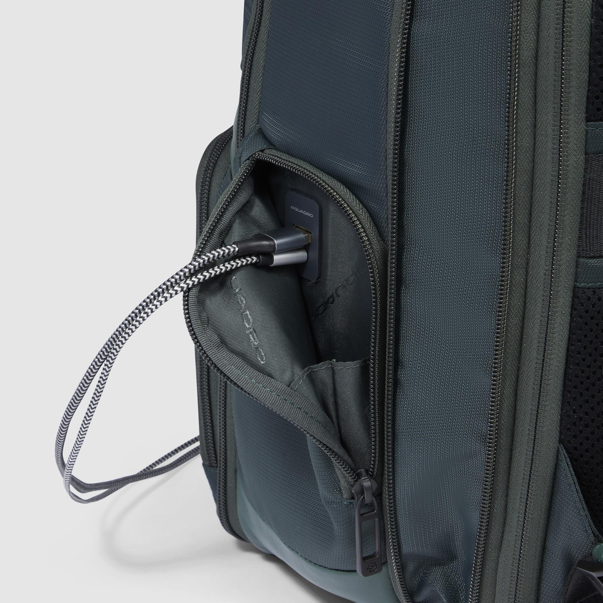 Piquadro Rover Rucksack 15,6 Zoll Laptop Schwarz