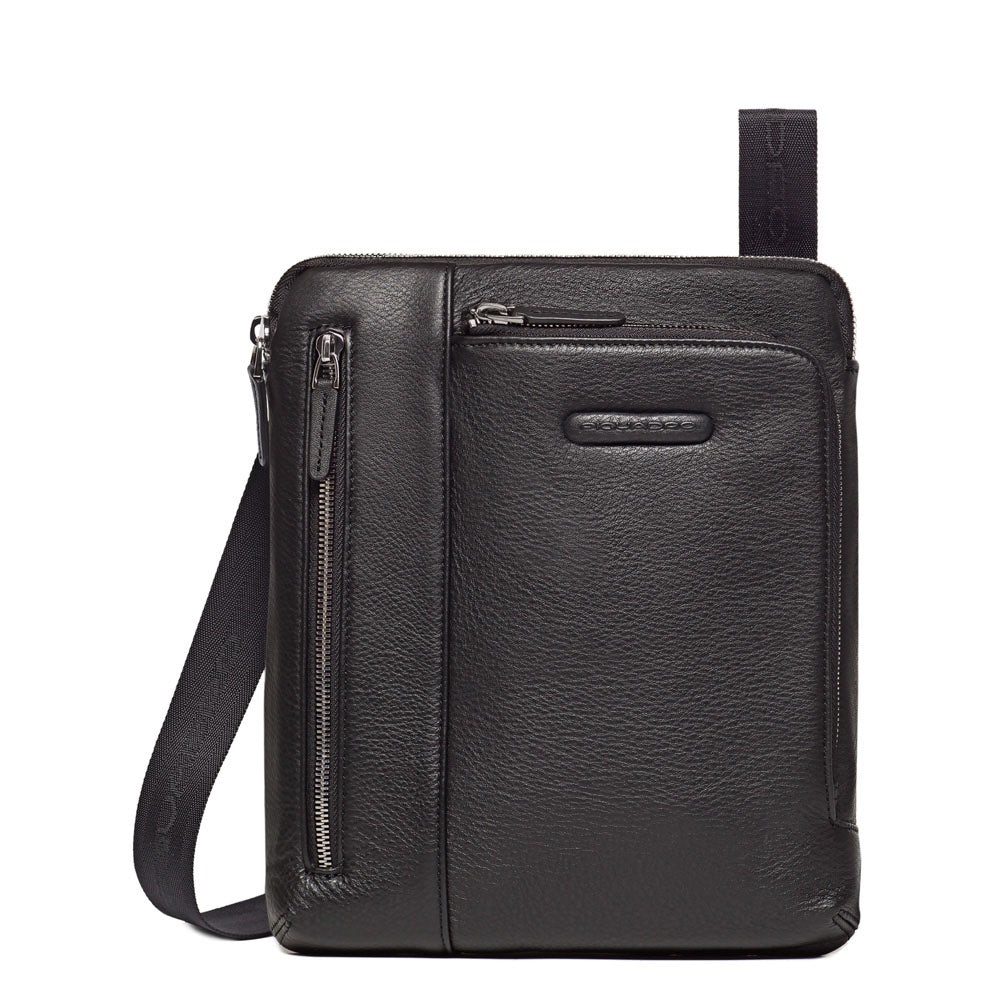 Piquadro Urban iPad Umhängetasche Herren Leder Schwarz