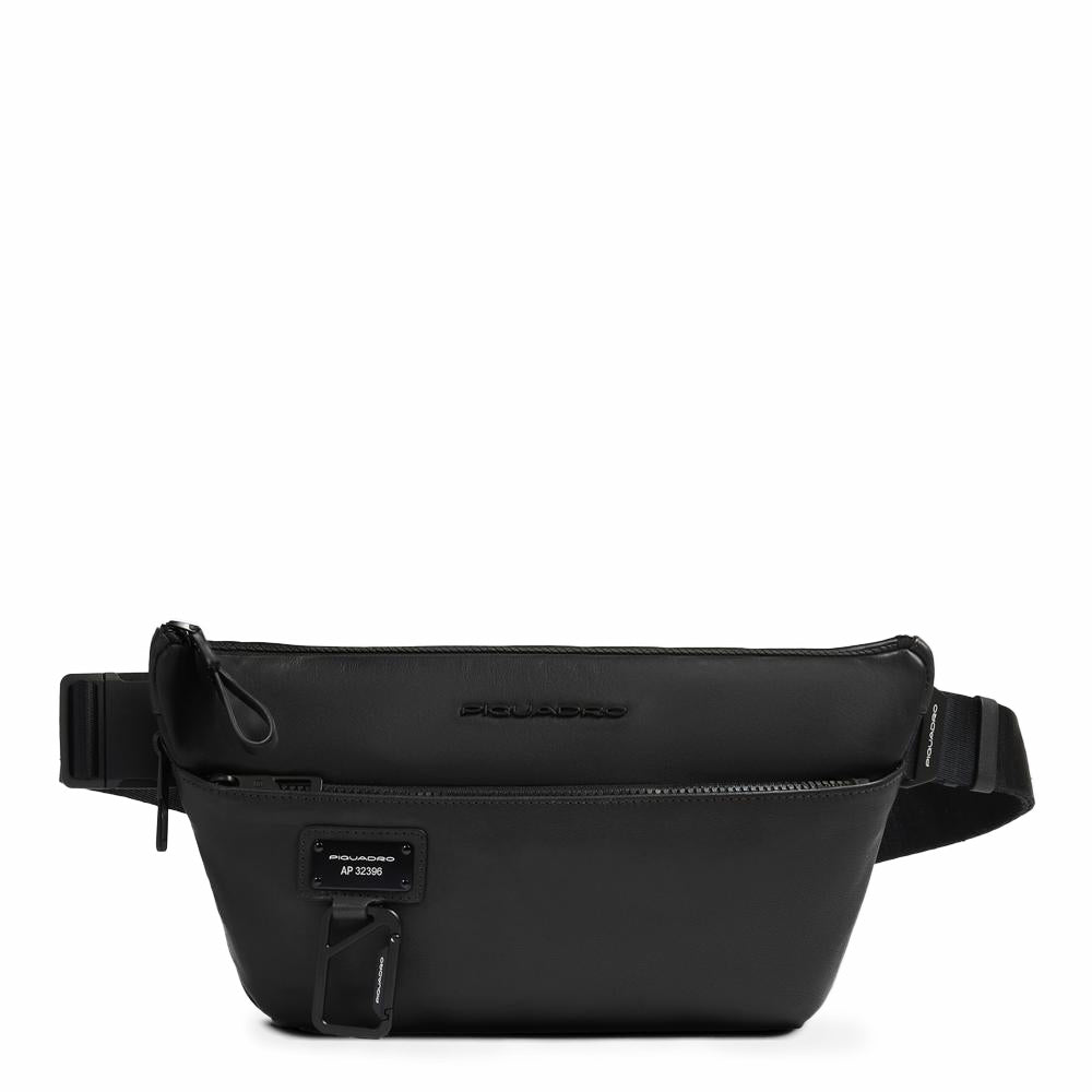 Piquadro Corner 2.0 Bauchtasche N Leder erweiterbar