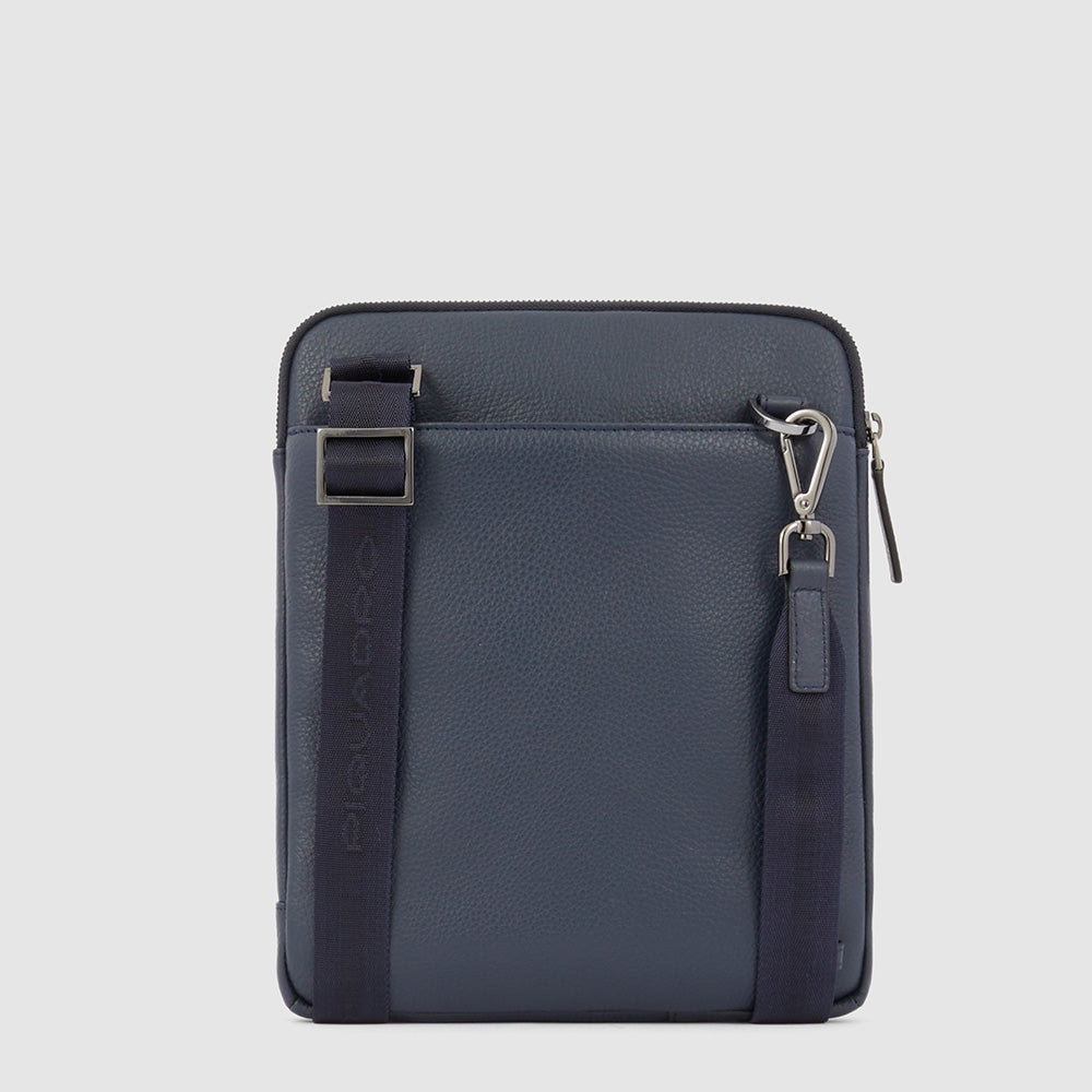 Piquadro Urban Herrentasche iPad Leder Blau klein