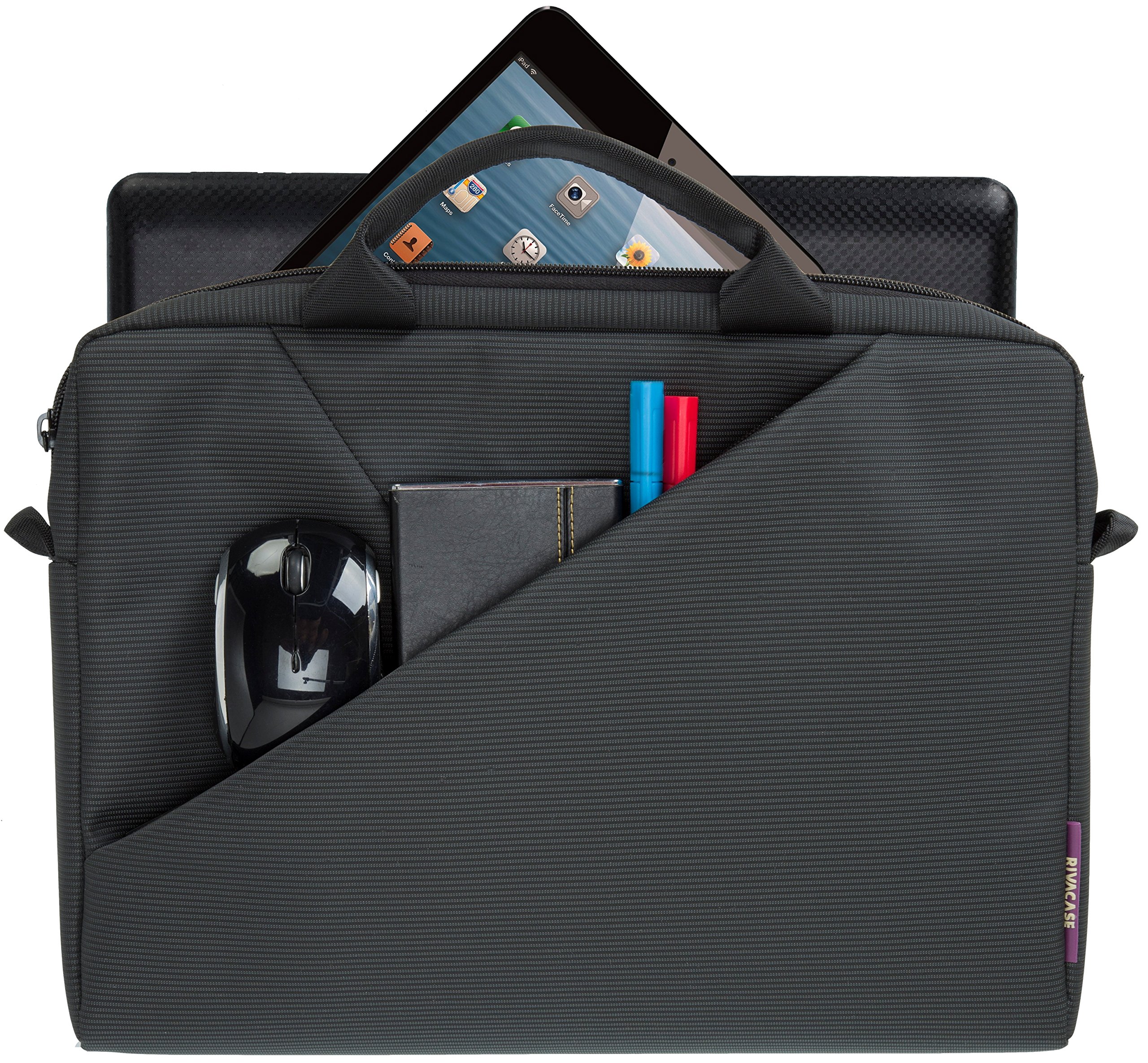 RIVACASE Central Notebooktasche 13,3 Zoll Laptoptasche Grau