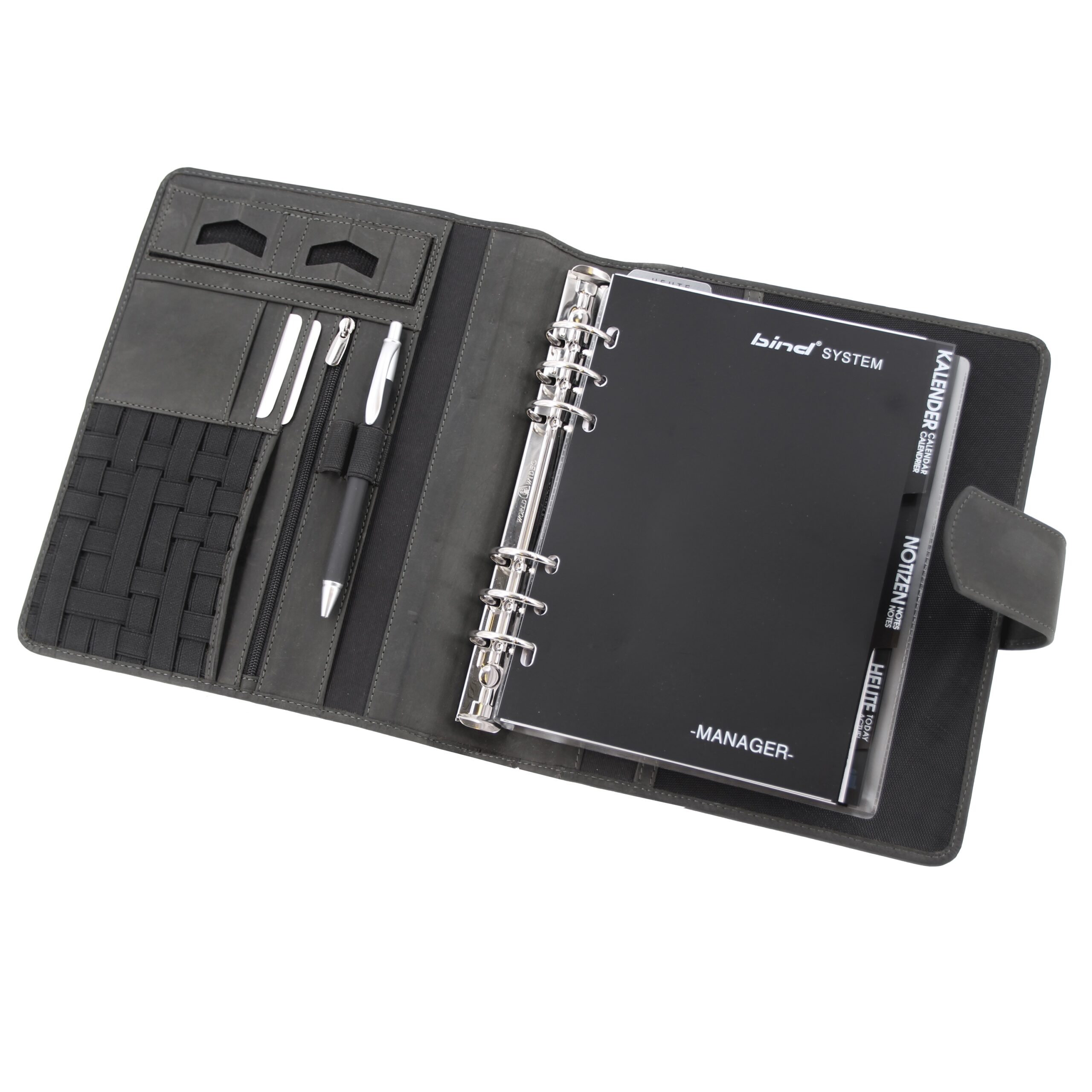 Lightpak Systemplaner A5 Organizer braun Leder