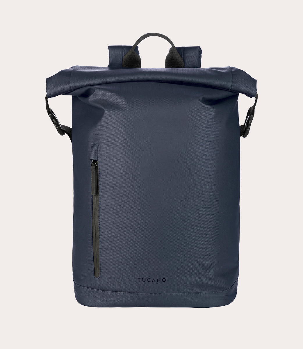 Tucano Rollo Laptop-Rucksack 15,6 Zoll Blau Rolltop