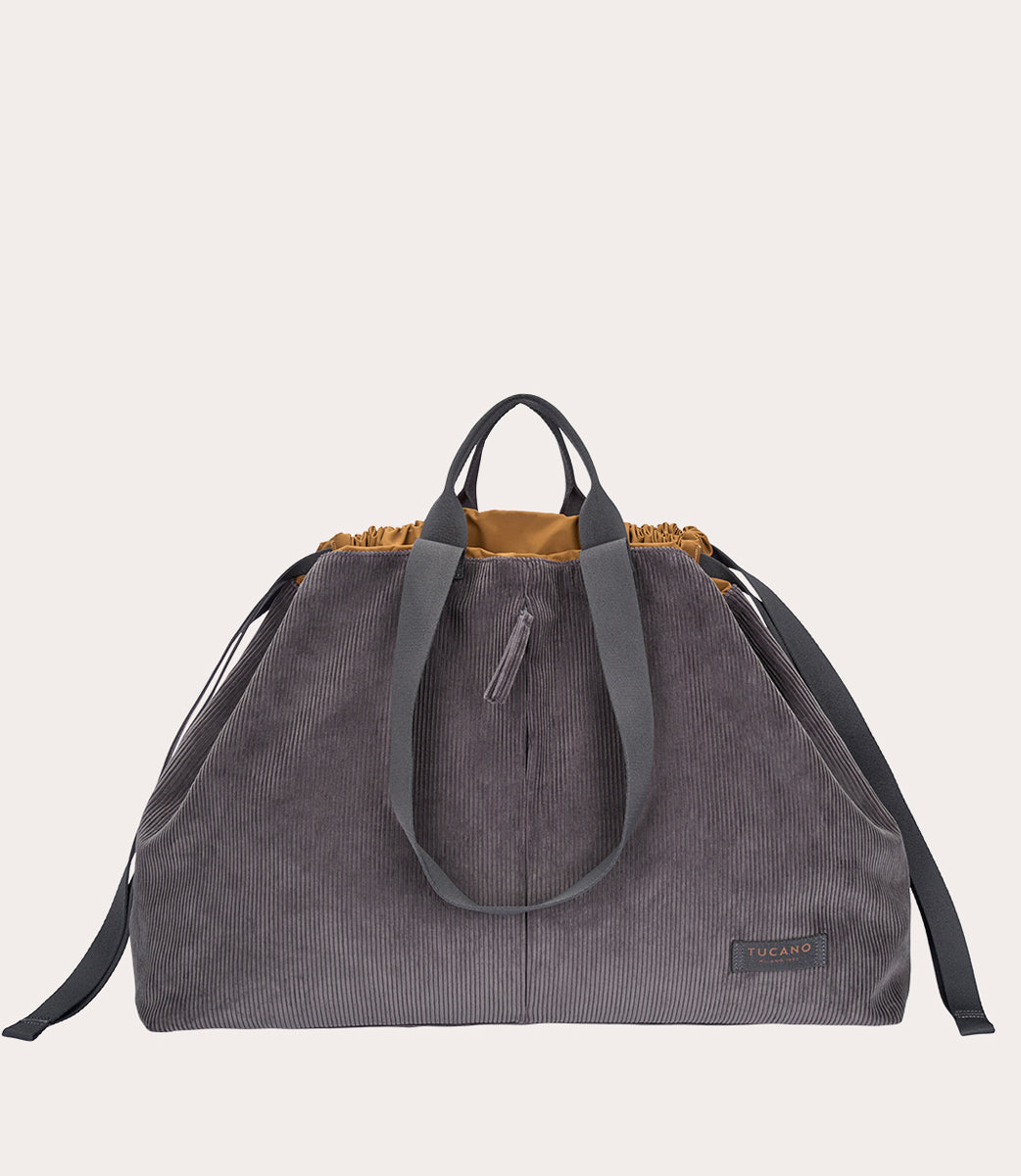 Tucano Carry Corduroy Large Weekender Samt Grün Kordelzug