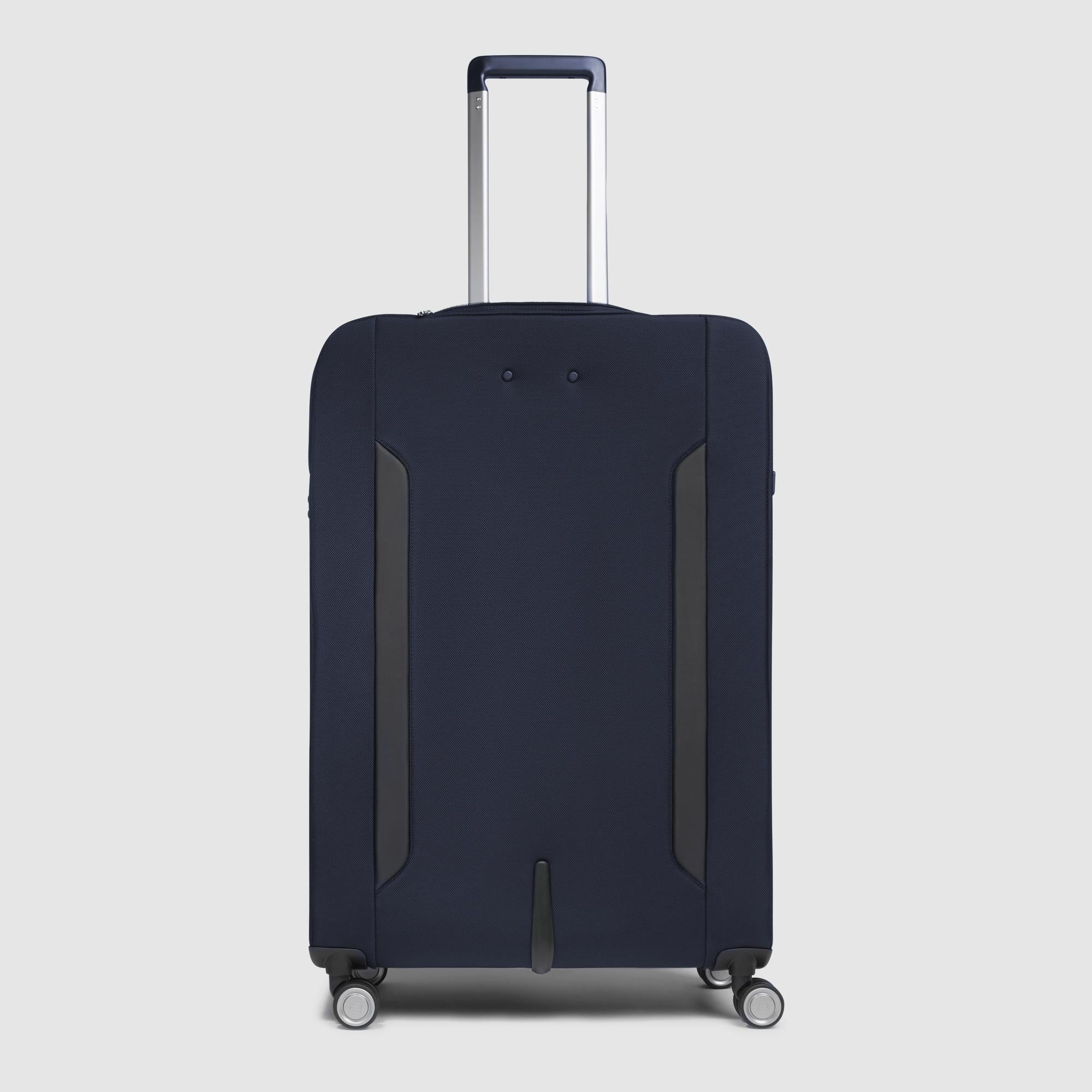 Piquadro PQLM Trolley groß 4 Rollen Schwarz erweiterbar