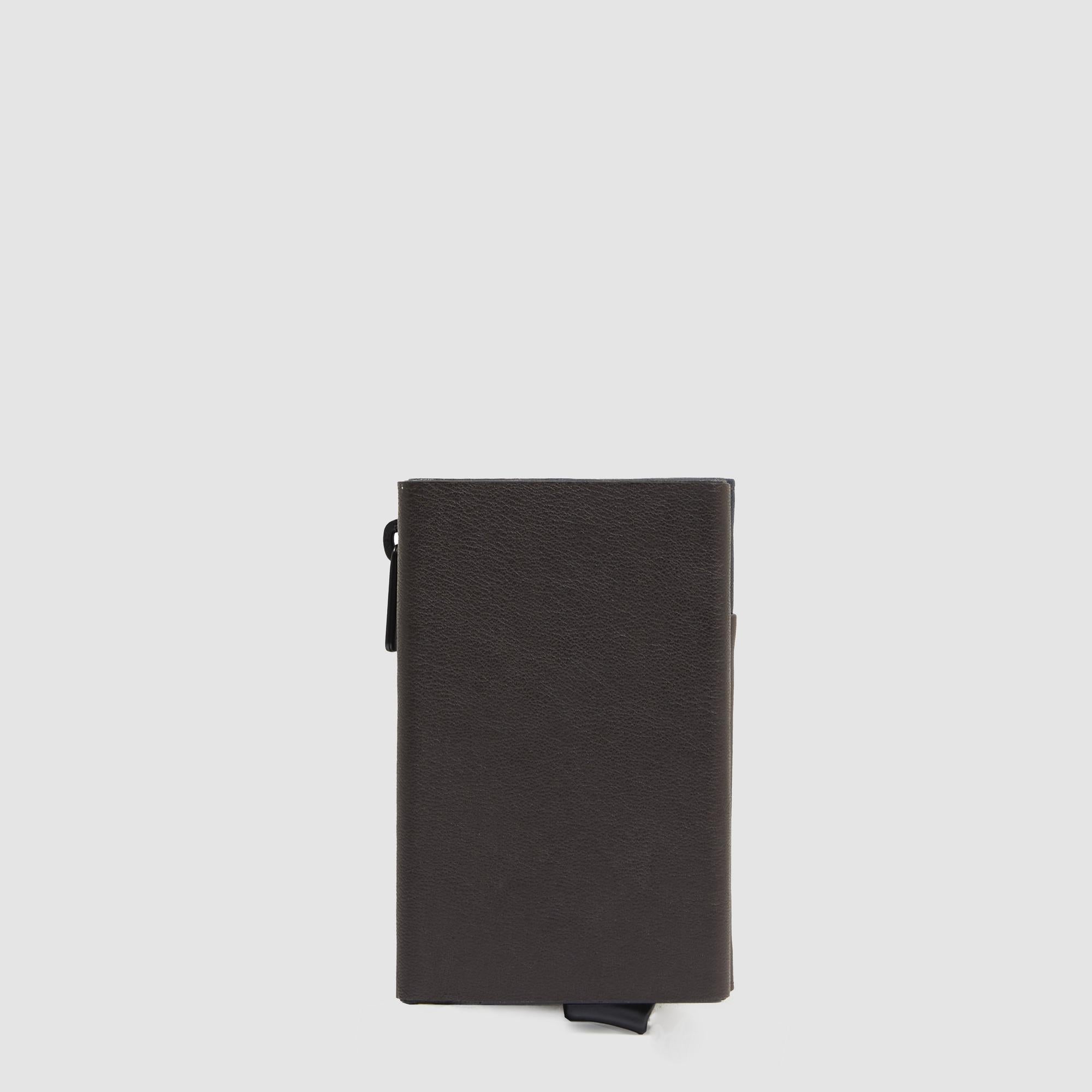Piquadro Black Square Geldbörse Automatisch Leder Blau