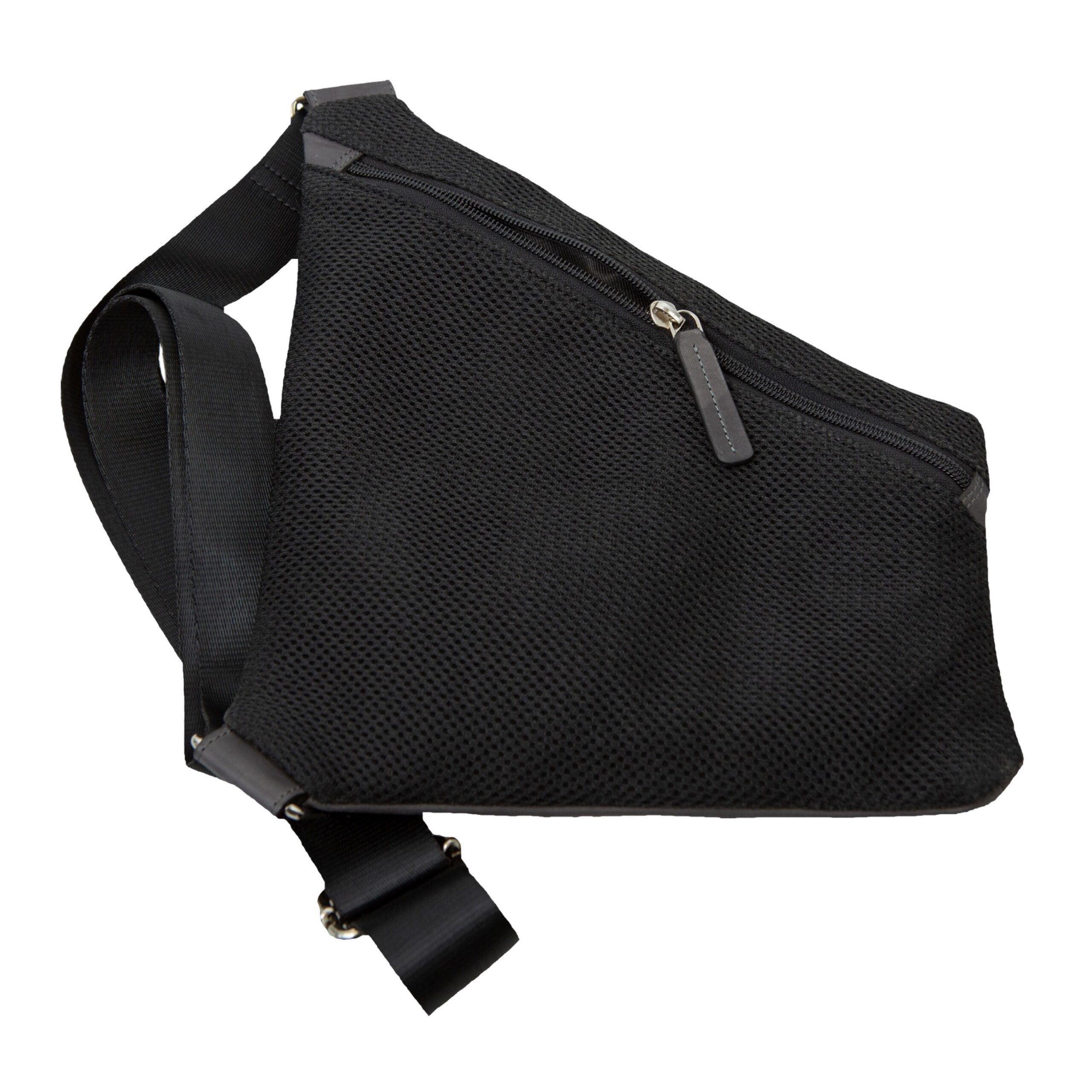 Lightpak Cross Umhängetasche grau Leder Vintage 25x30cm