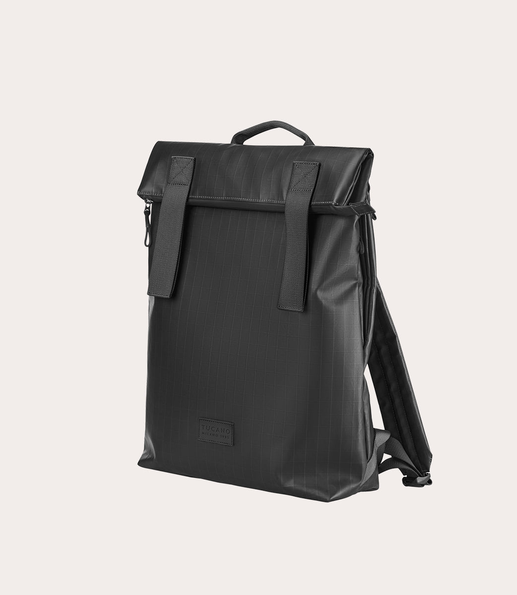 Tucano Fold Sign 15,6 Zoll Laptop-Rucksack Schwarz Ripstop