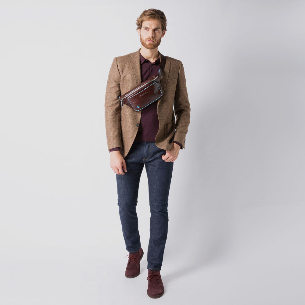 Piquadro Urban Herren Gürteltasche BLU2 Leder