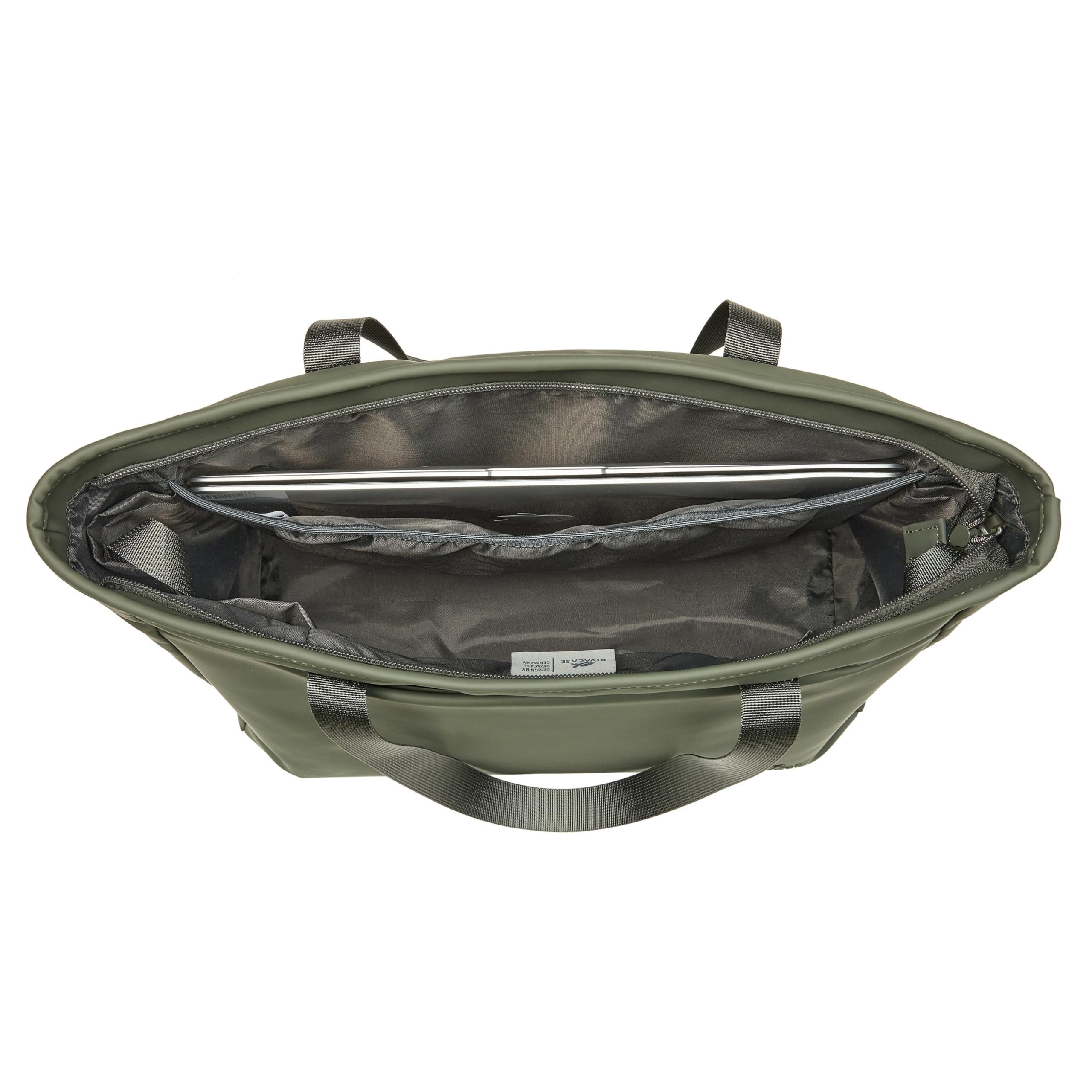 RIVACASE Lantau 7821 Handtasche oliv 14 Zoll wasserabweisend
