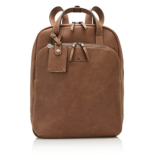 Castelijn & Beerens Firenze Laptop-Rucksack 15,6 Zoll Cognac Leder